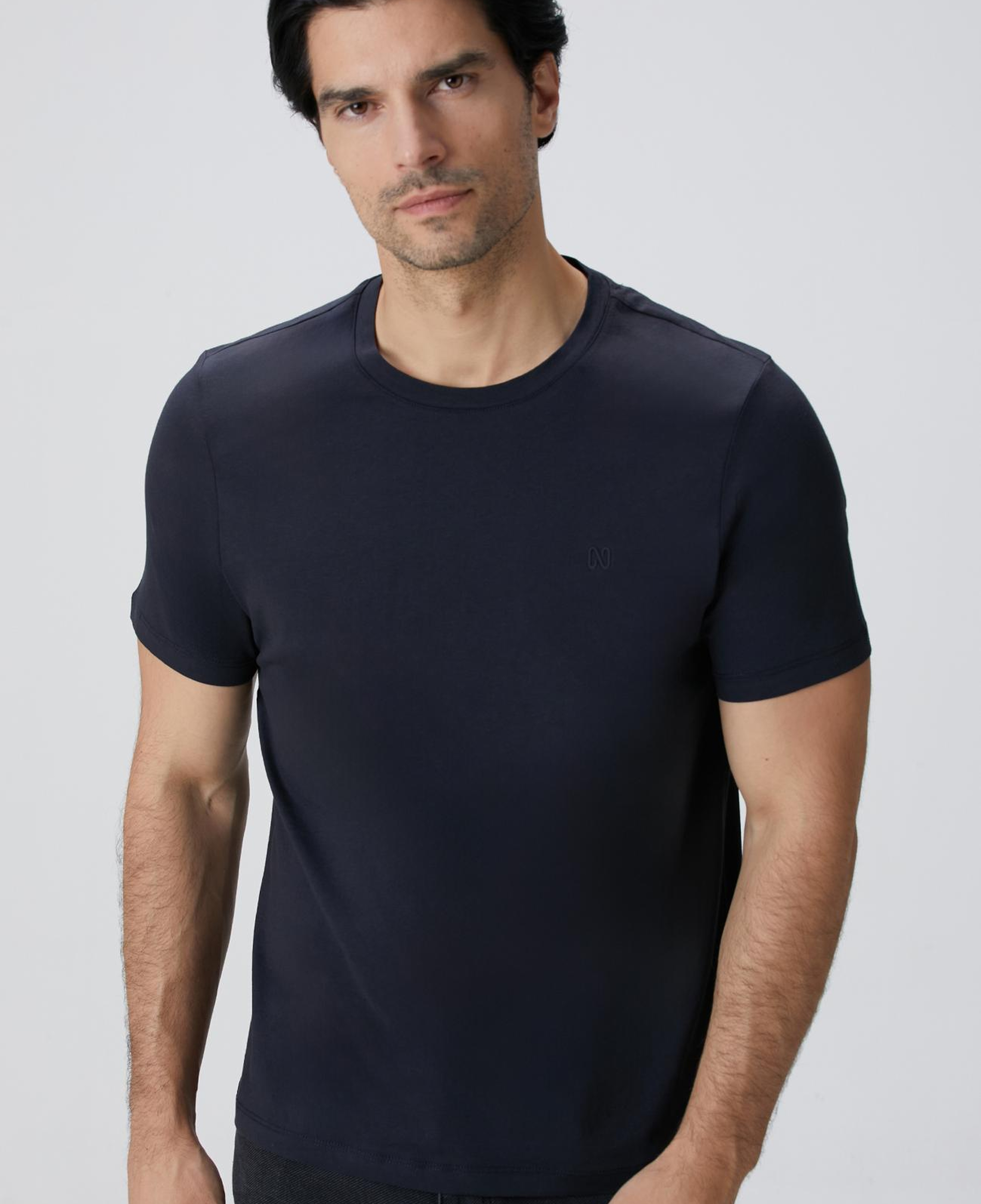 Network Erkek Lacivert Basic T-shirt