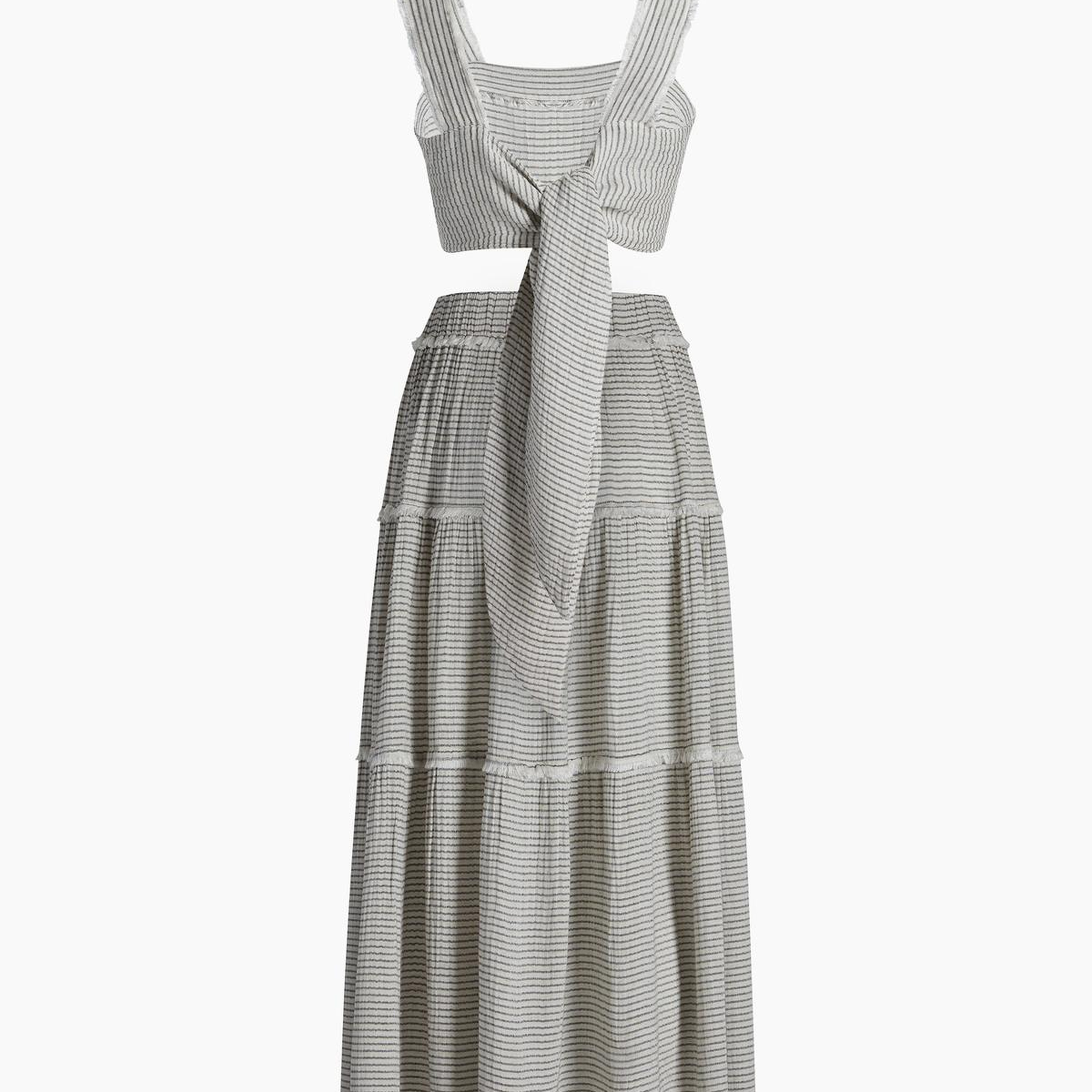 İKİKIZ Siyah Çizgili Etek Takım Kadın Siyah