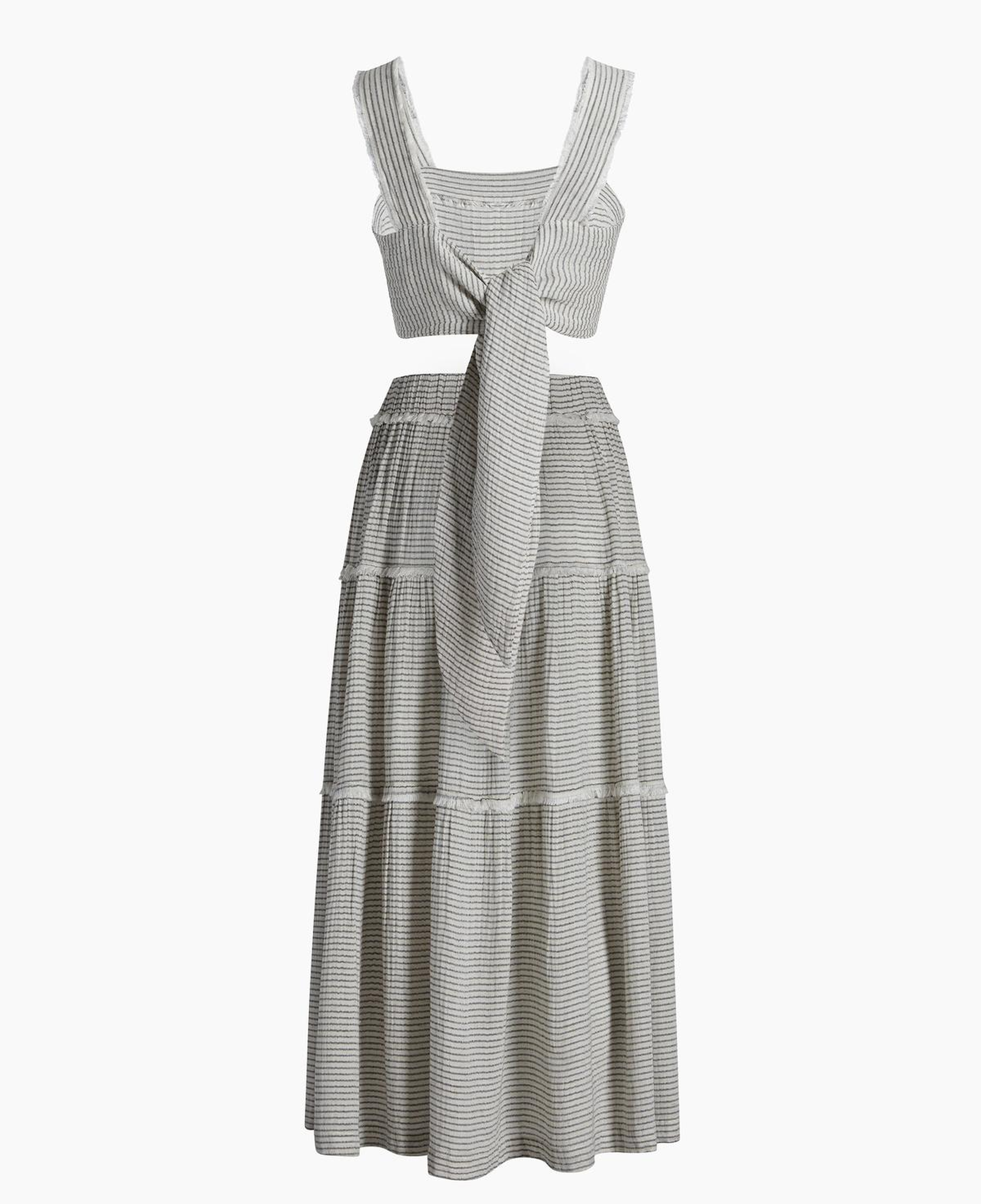 İKİKIZ Siyah Çizgili Etek Takım Kadın Siyah