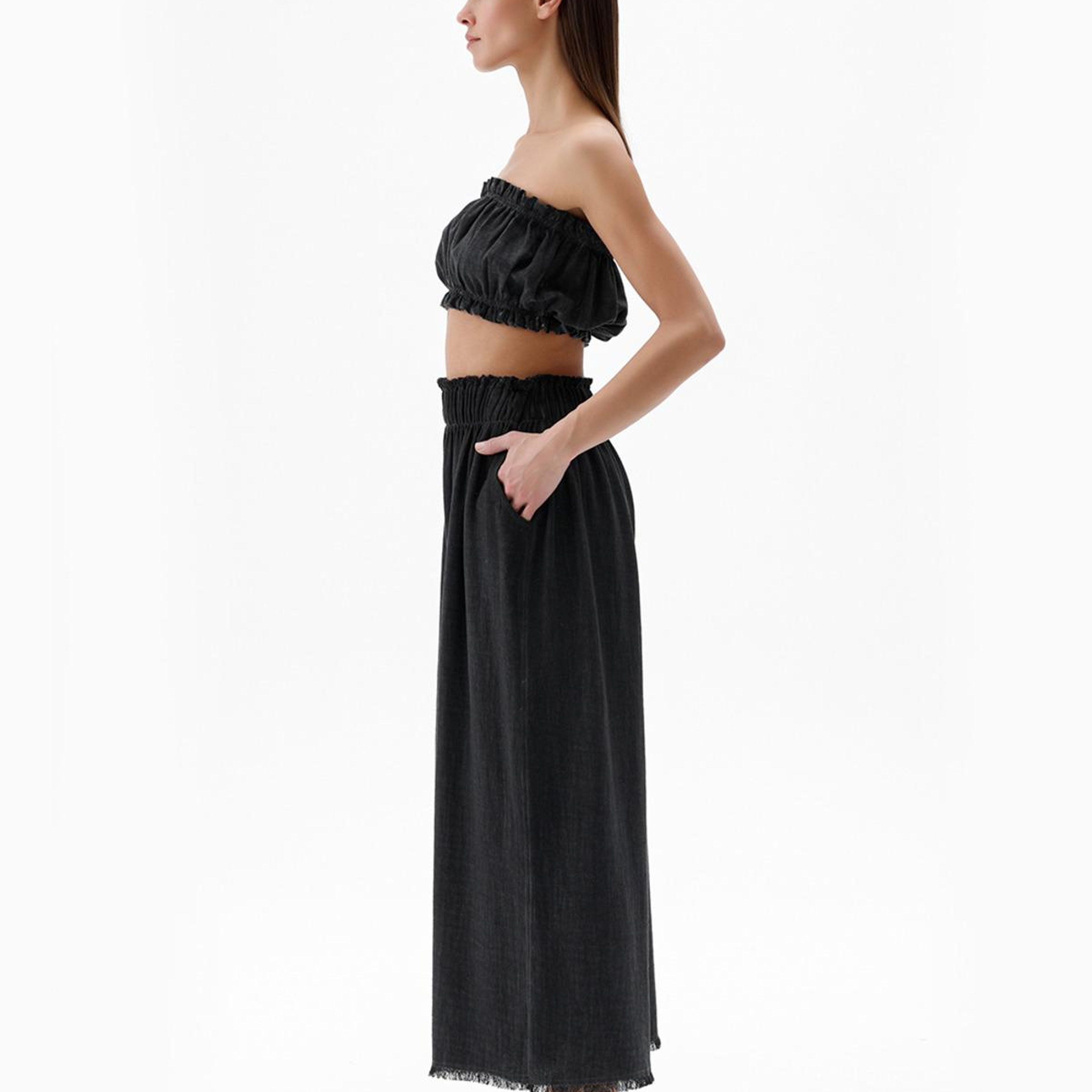 İkikız  Siyah Mini Büstiyer