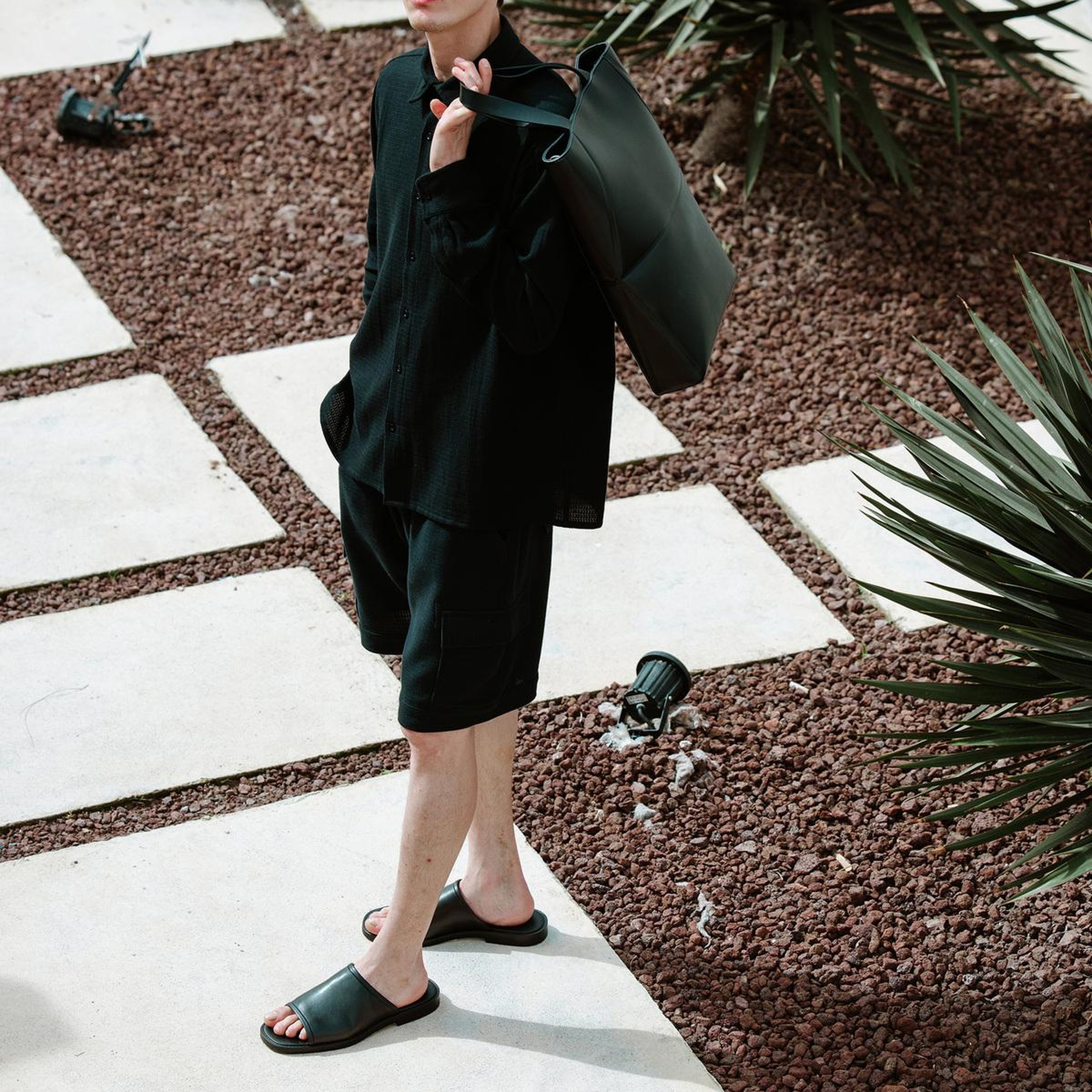 İKİKIZ Şort Erkek Siyah