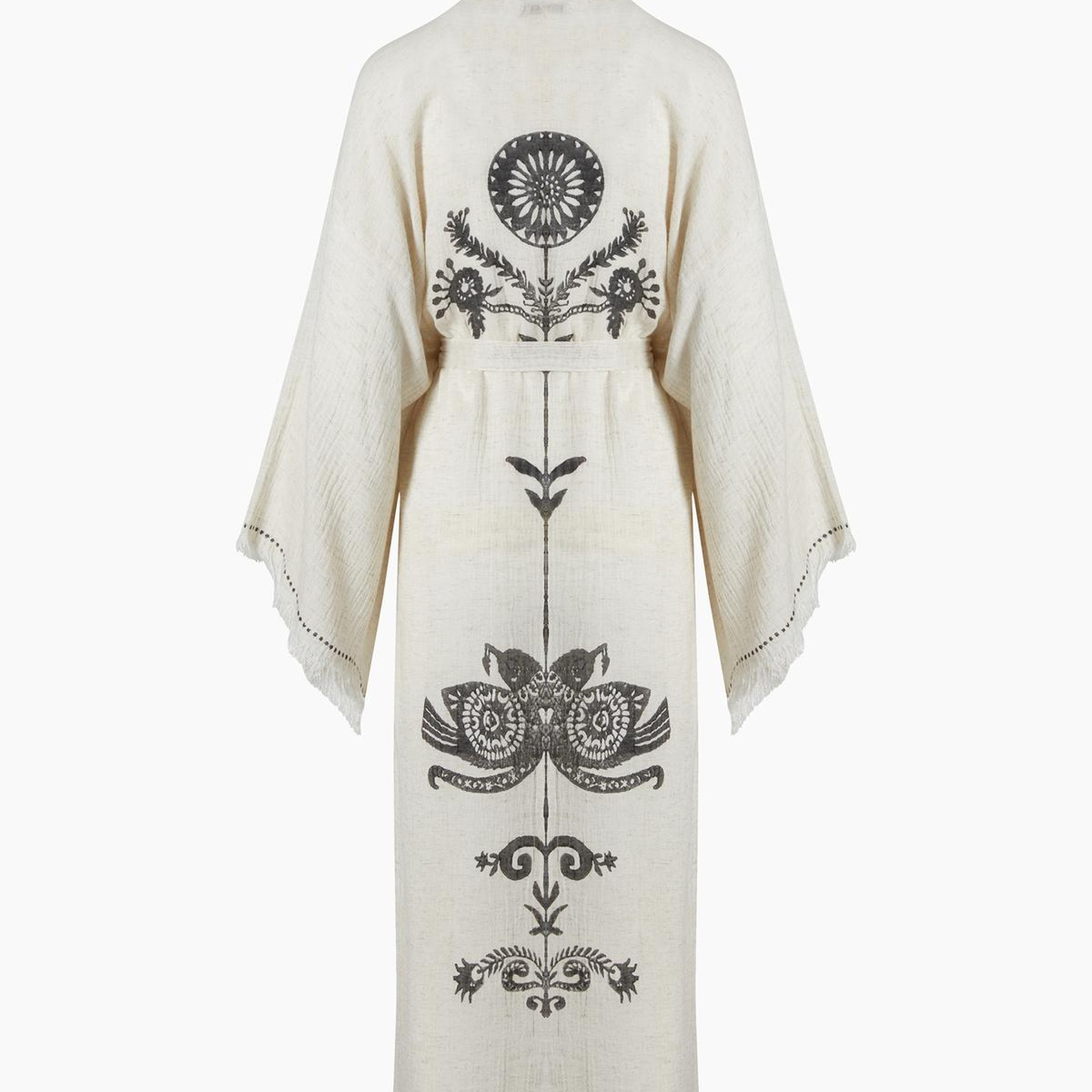 İKİKIZ Kenevir Kimono Kadın Naturel