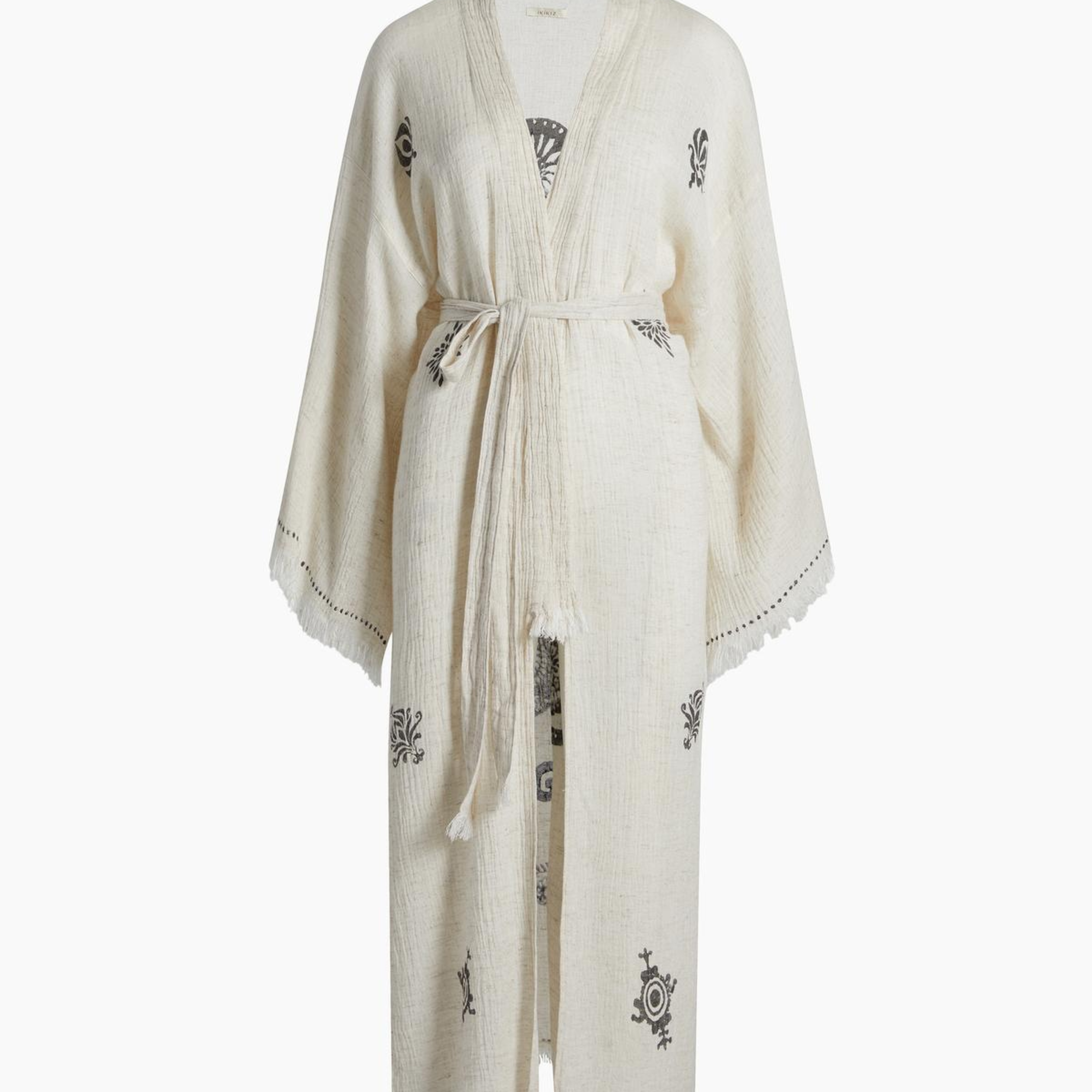 İKİKIZ Kenevir Kimono Kadın Naturel