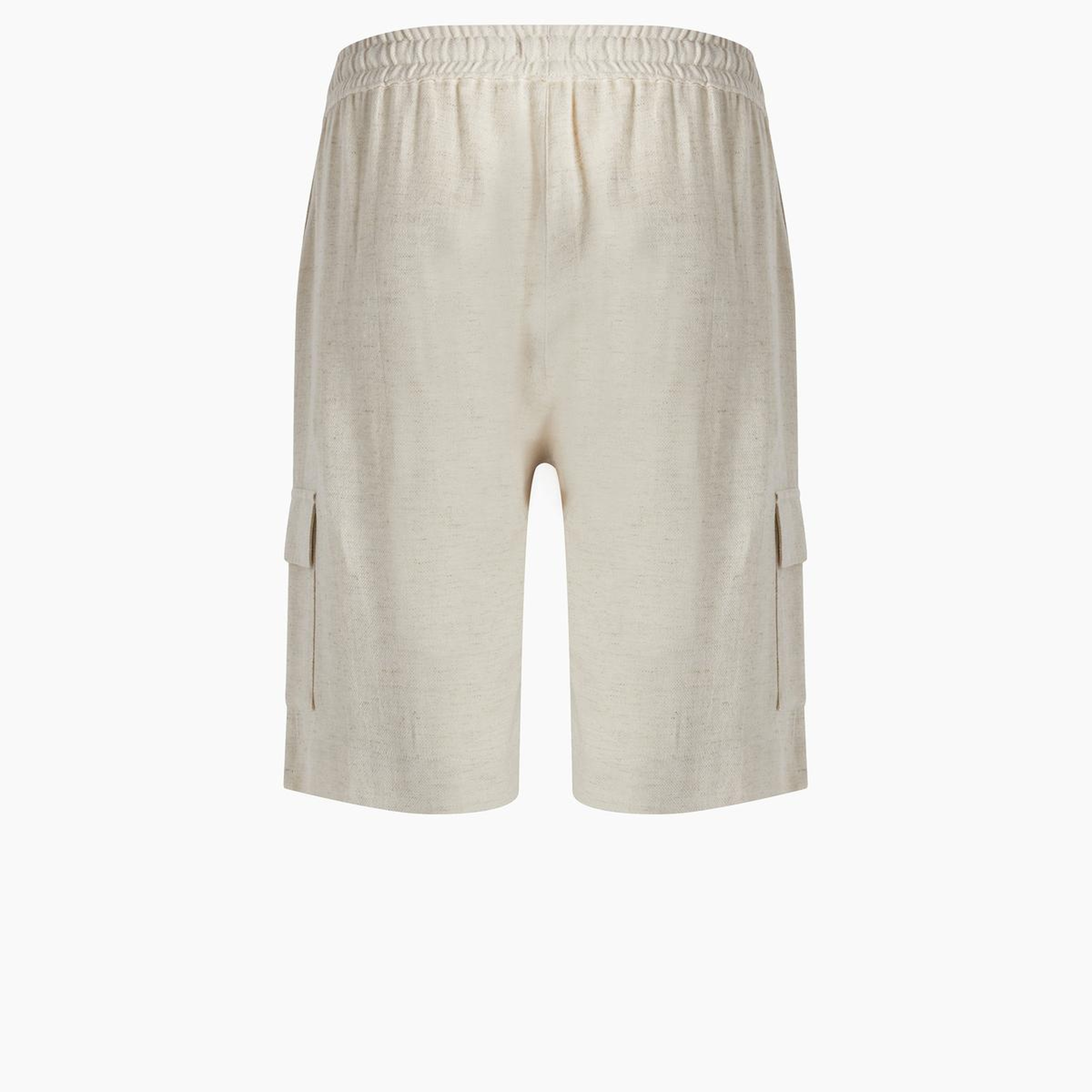 İKİKIZ Keten Kargo Şort Erkek Naturel