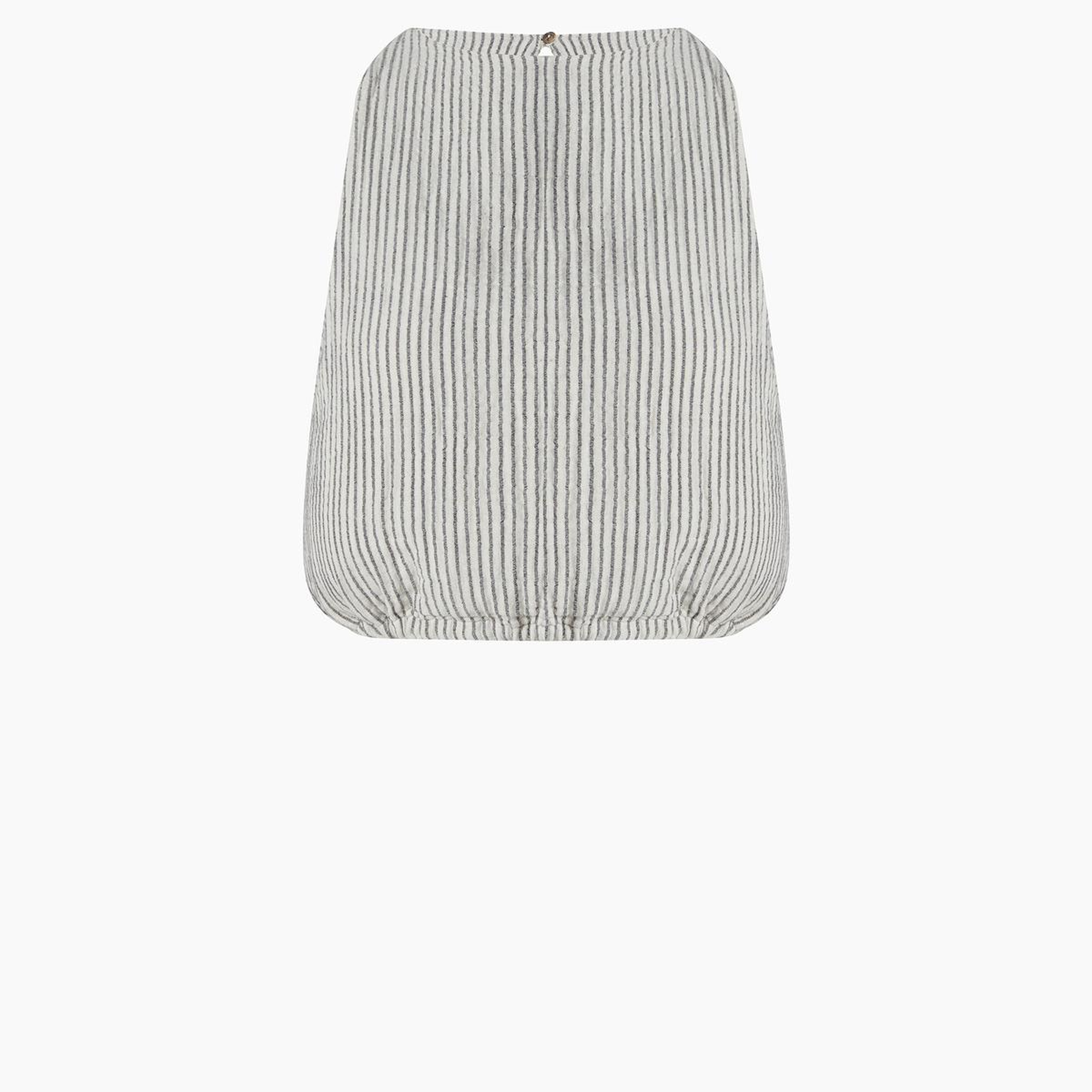 İKİKIZ Crinkle Çizgili Kolsuz Crop Kadın Renkli