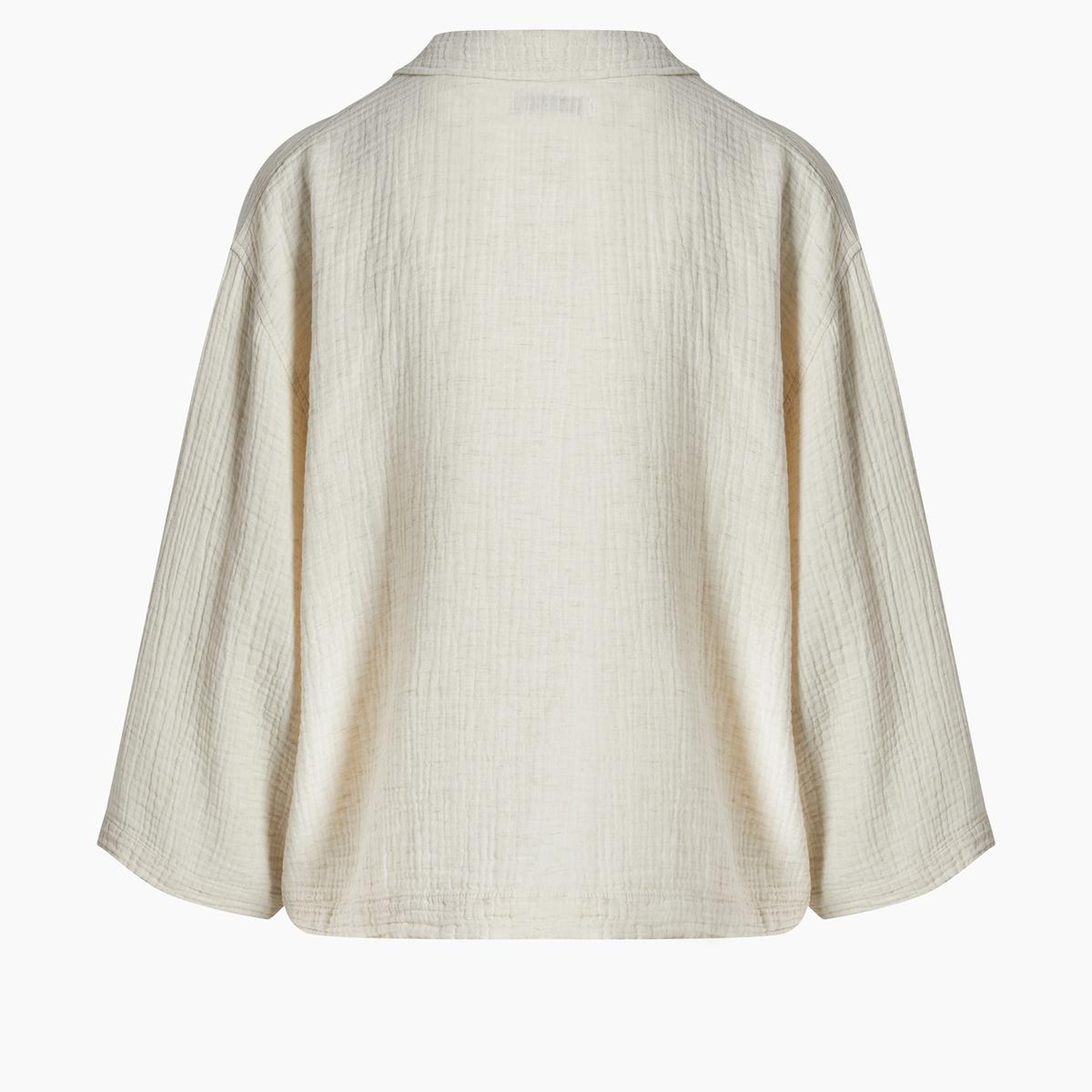 İKİKIZ Crinkle Linen Gömlek Kadın Naturel
