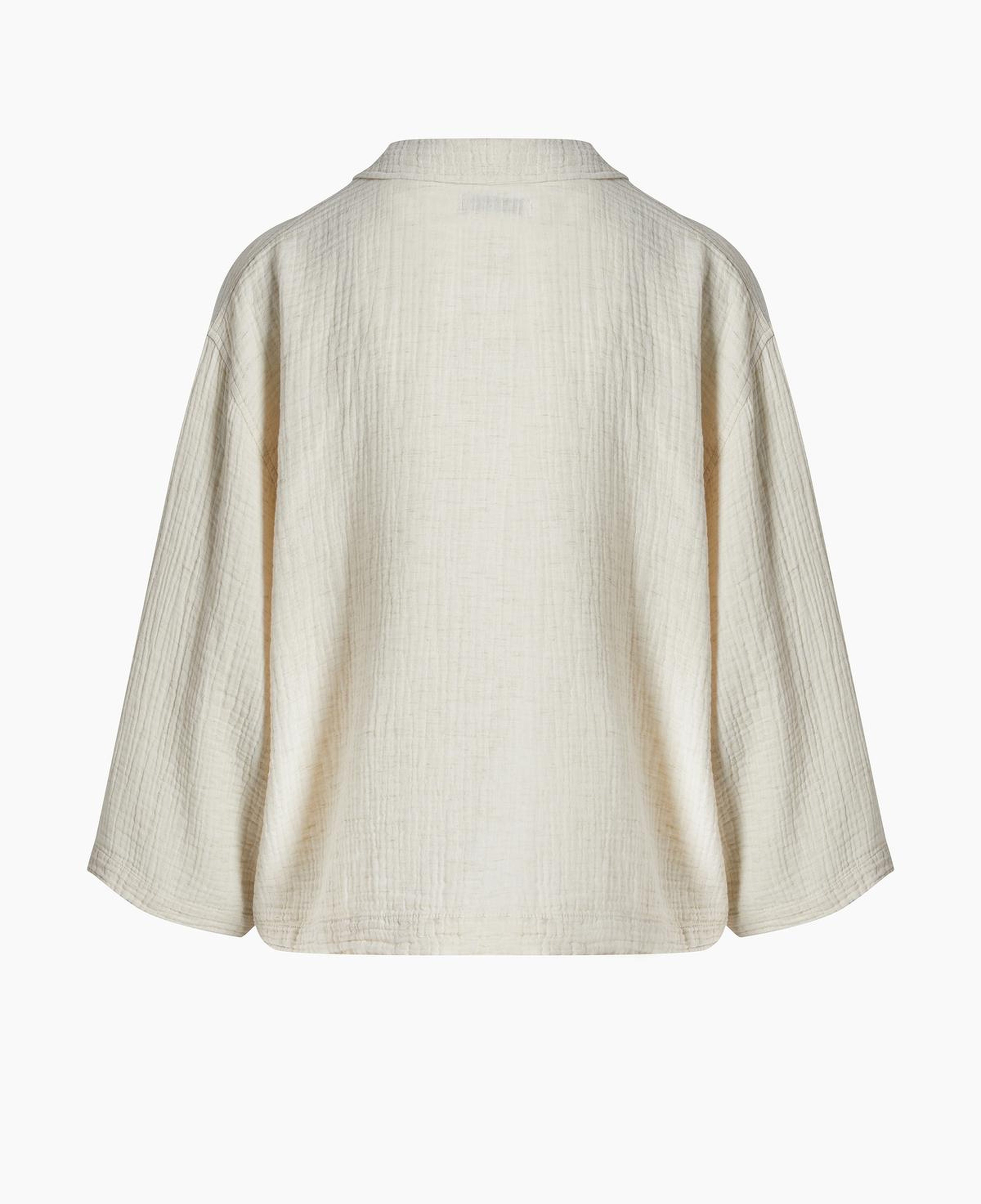 İKİKIZ Crinkle Linen Gömlek Kadın Naturel