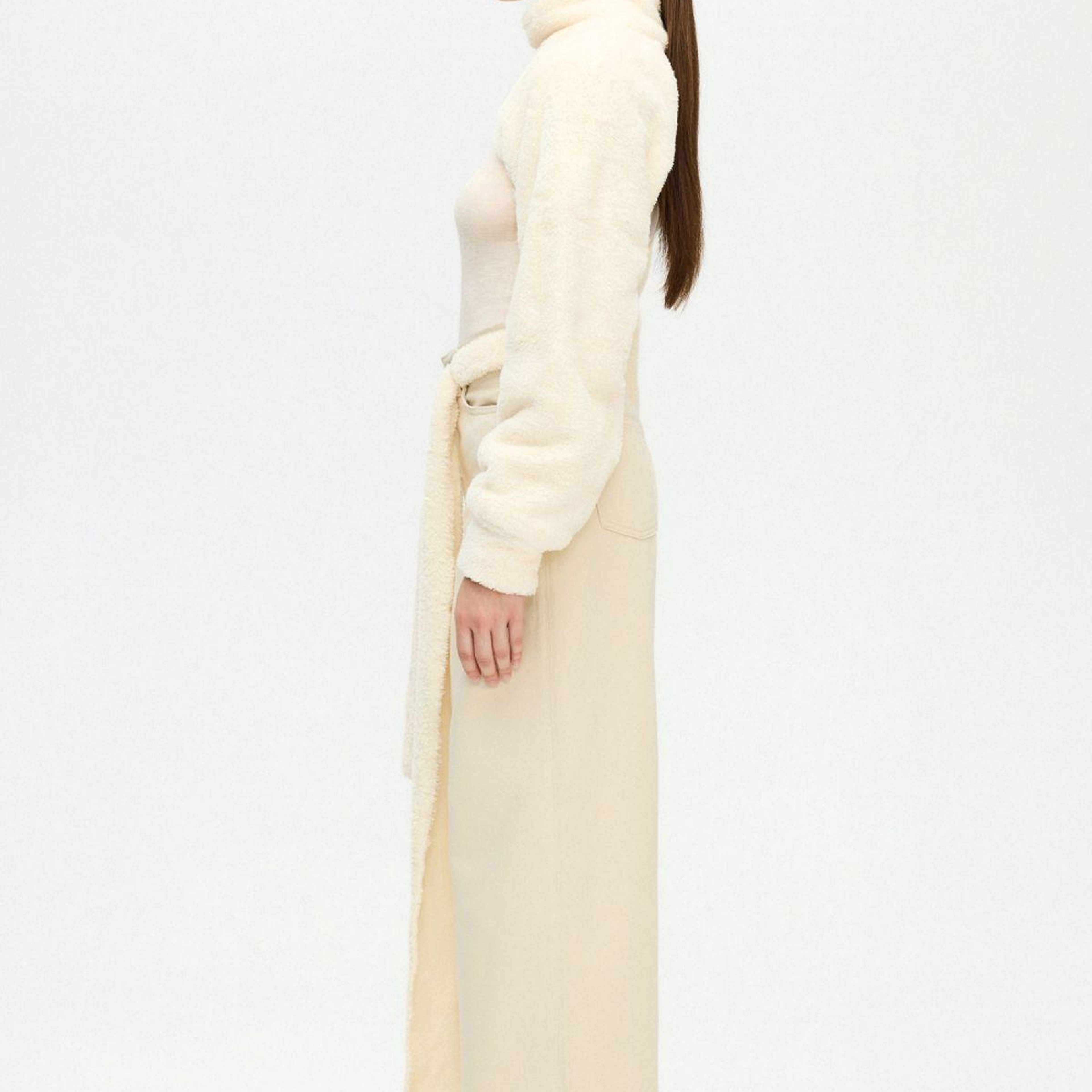 İKİKIZ Krem Peluş Bolero