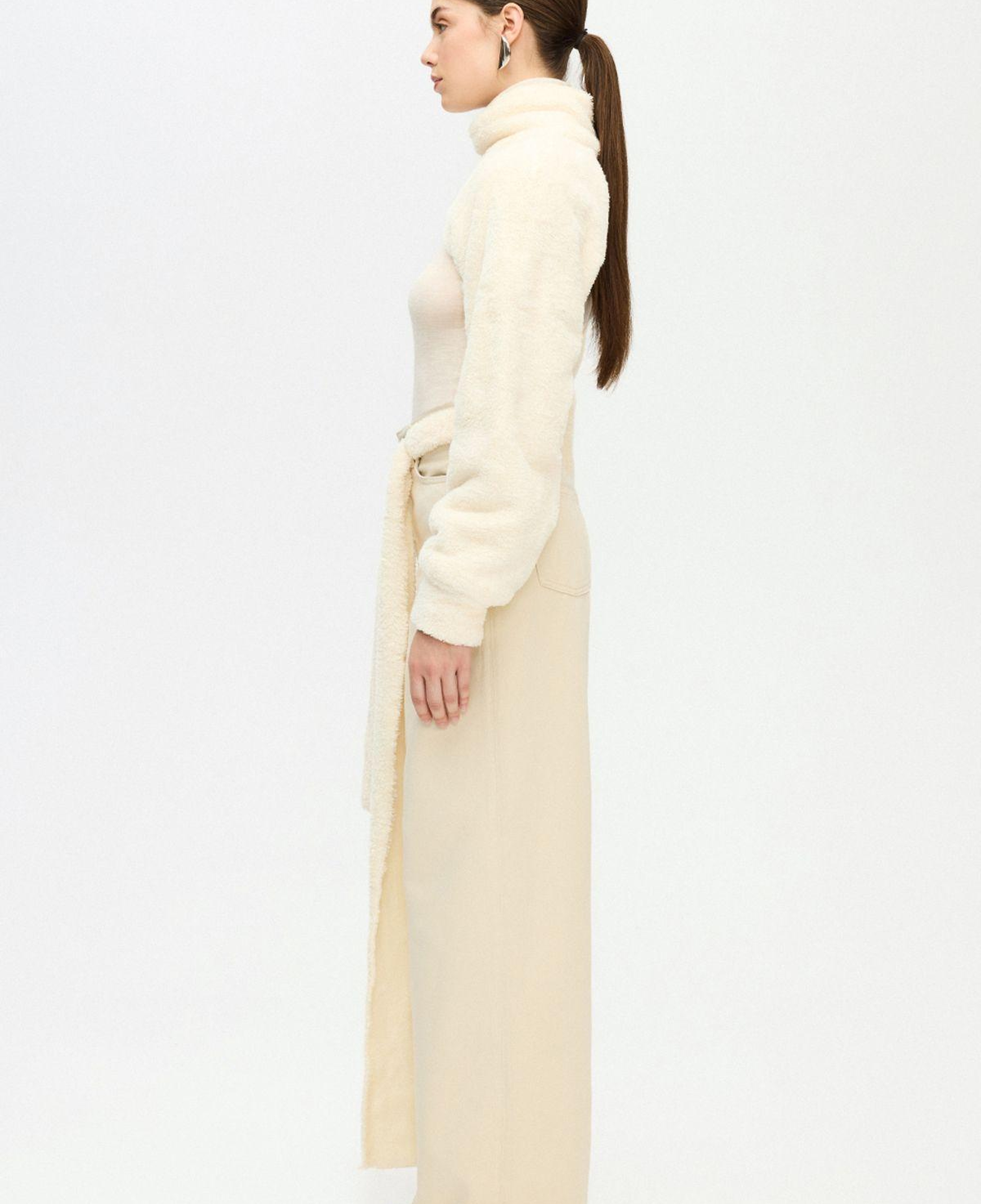 İKİKIZ Krem Peluş Bolero