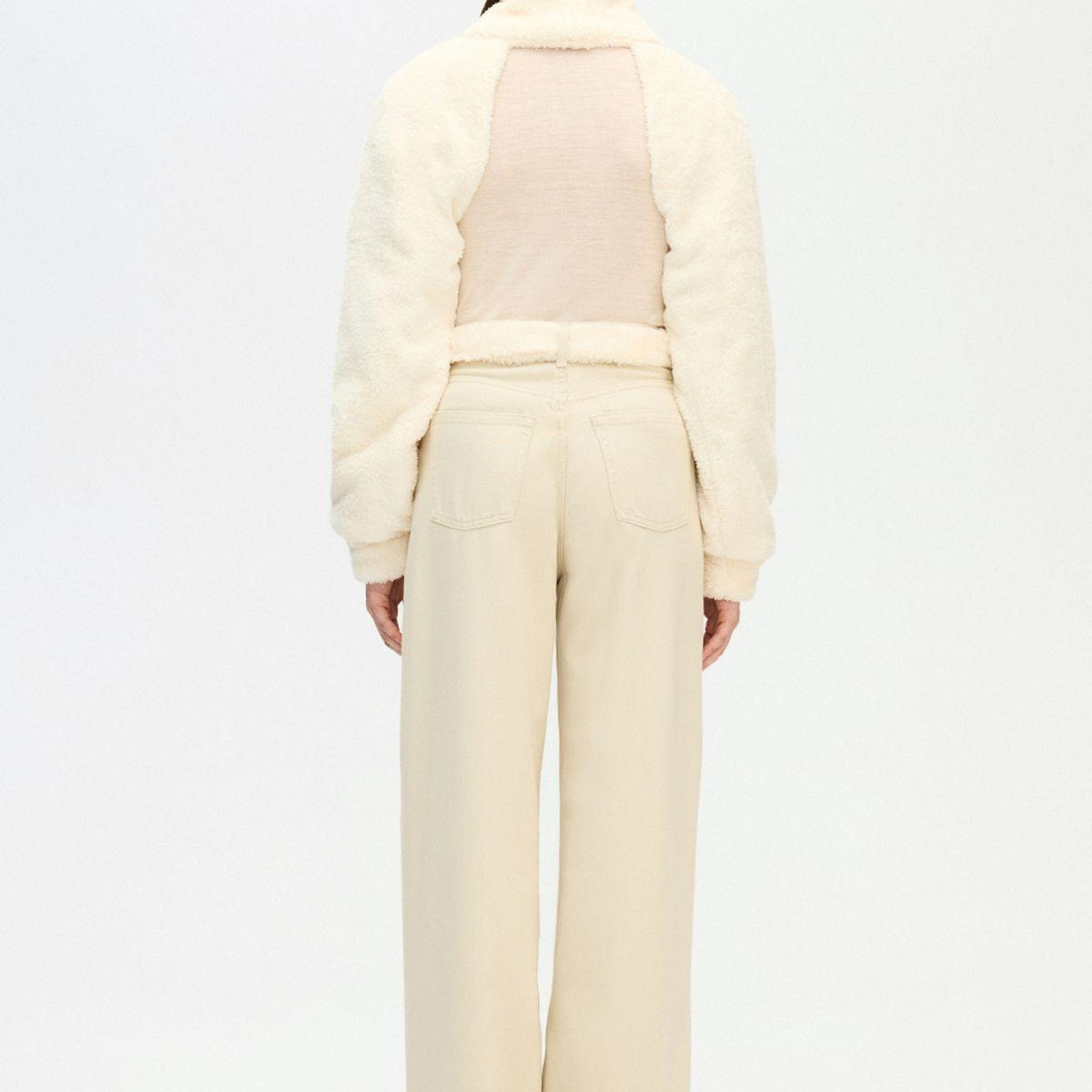 İKİKIZ Krem Peluş Bolero