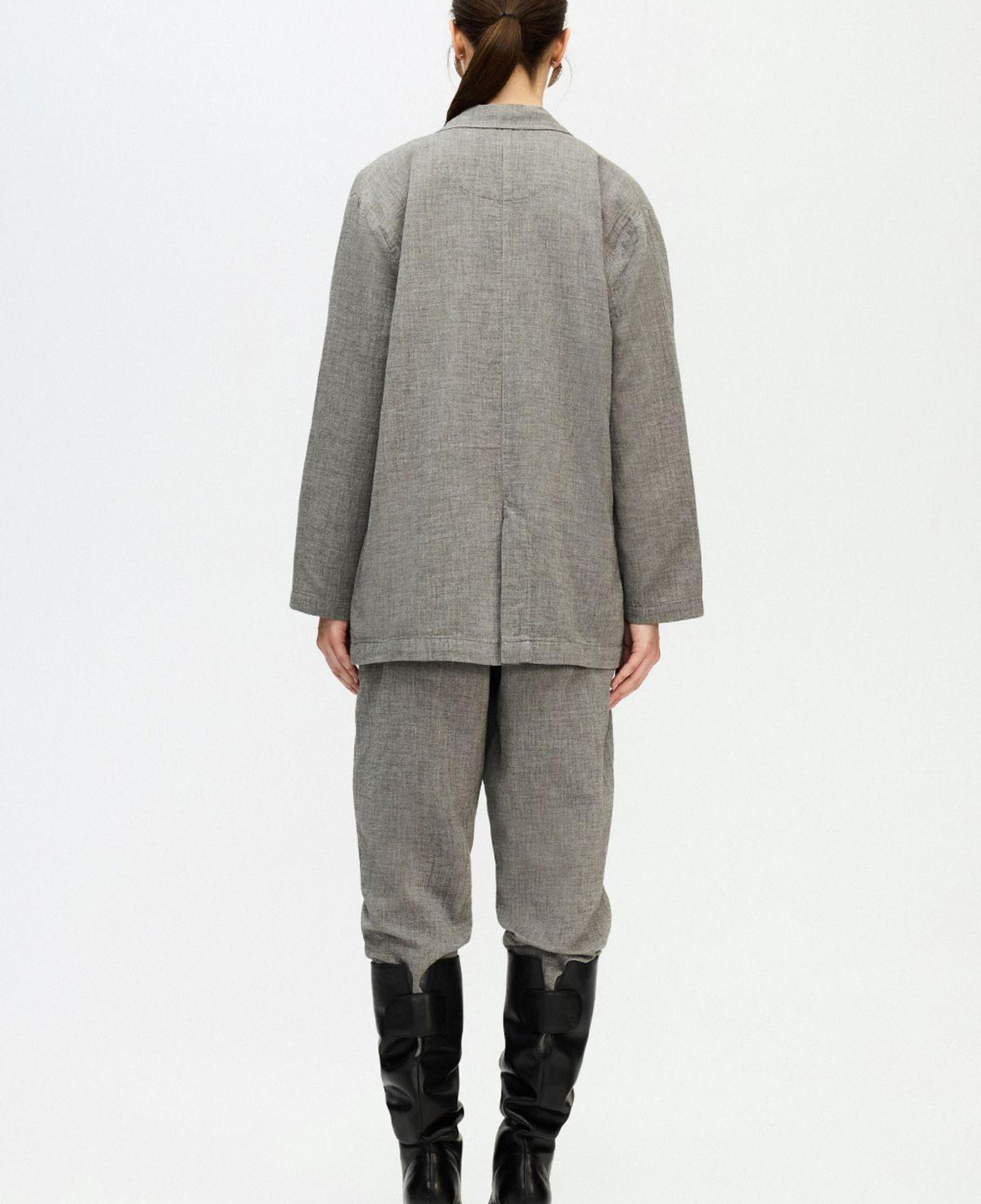 İKİKIZ Oversize Ceket Kadın Gri