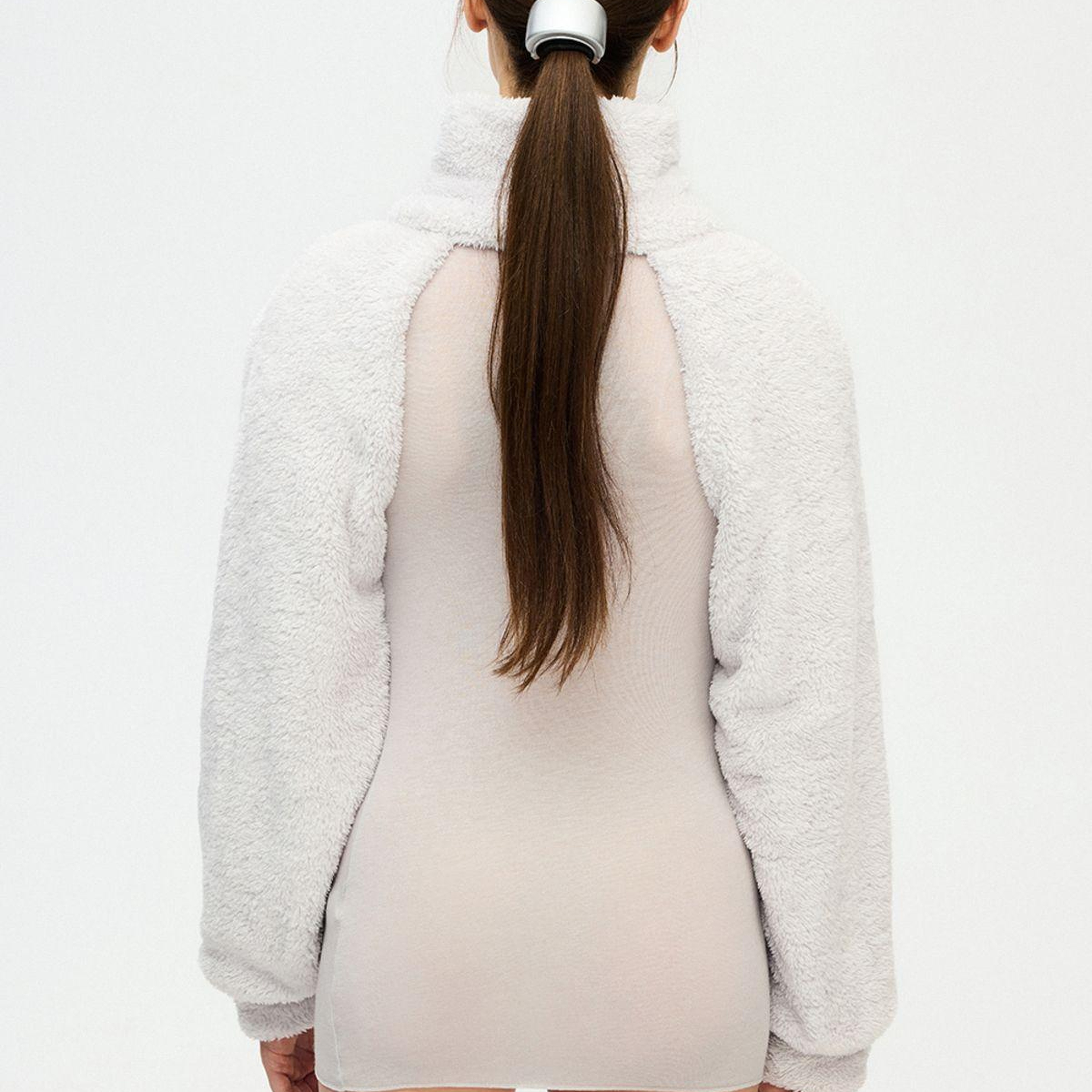 İKİKIZ Gri Pelüş Bolero