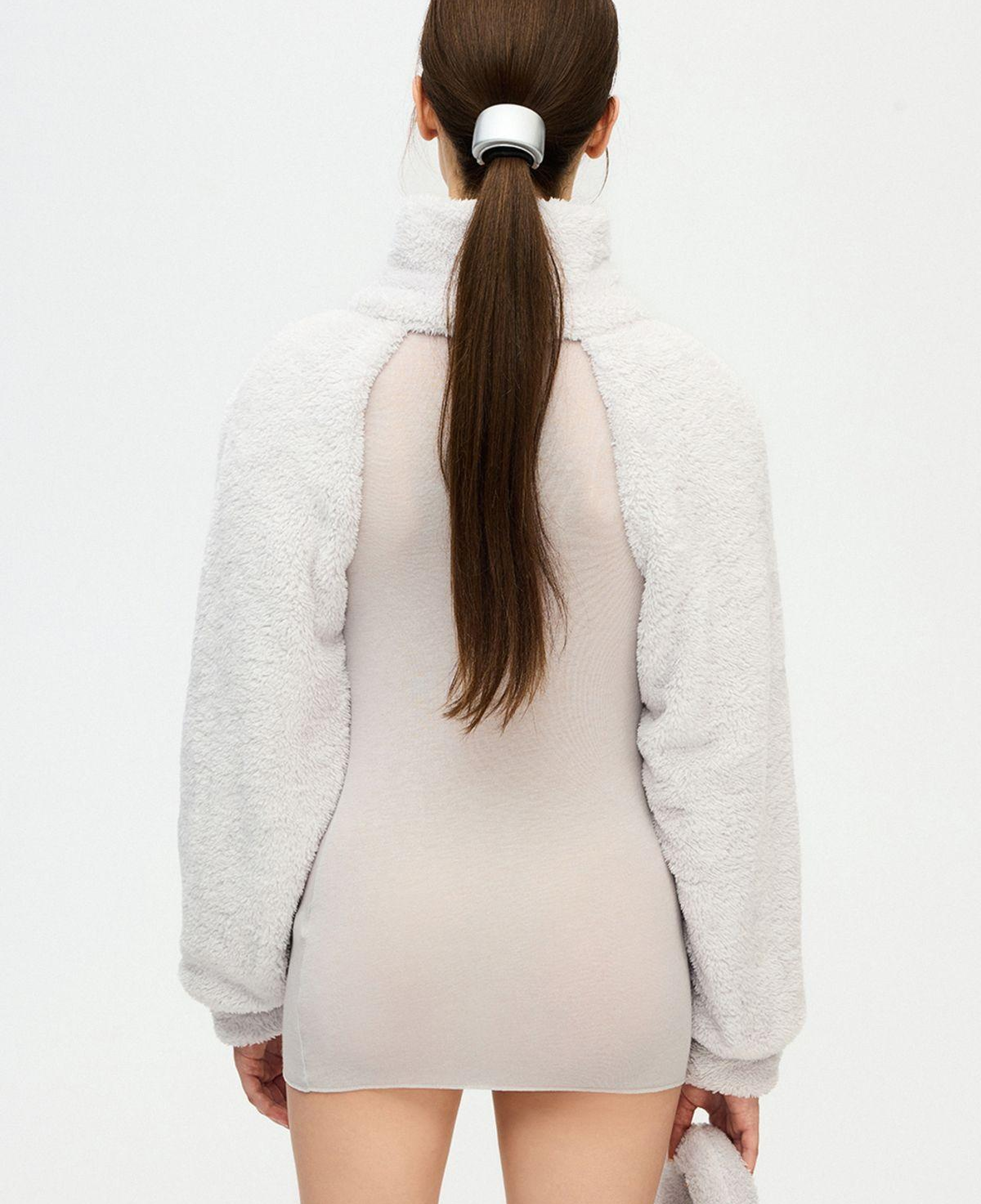 İKİKIZ Gri Pelüş Bolero