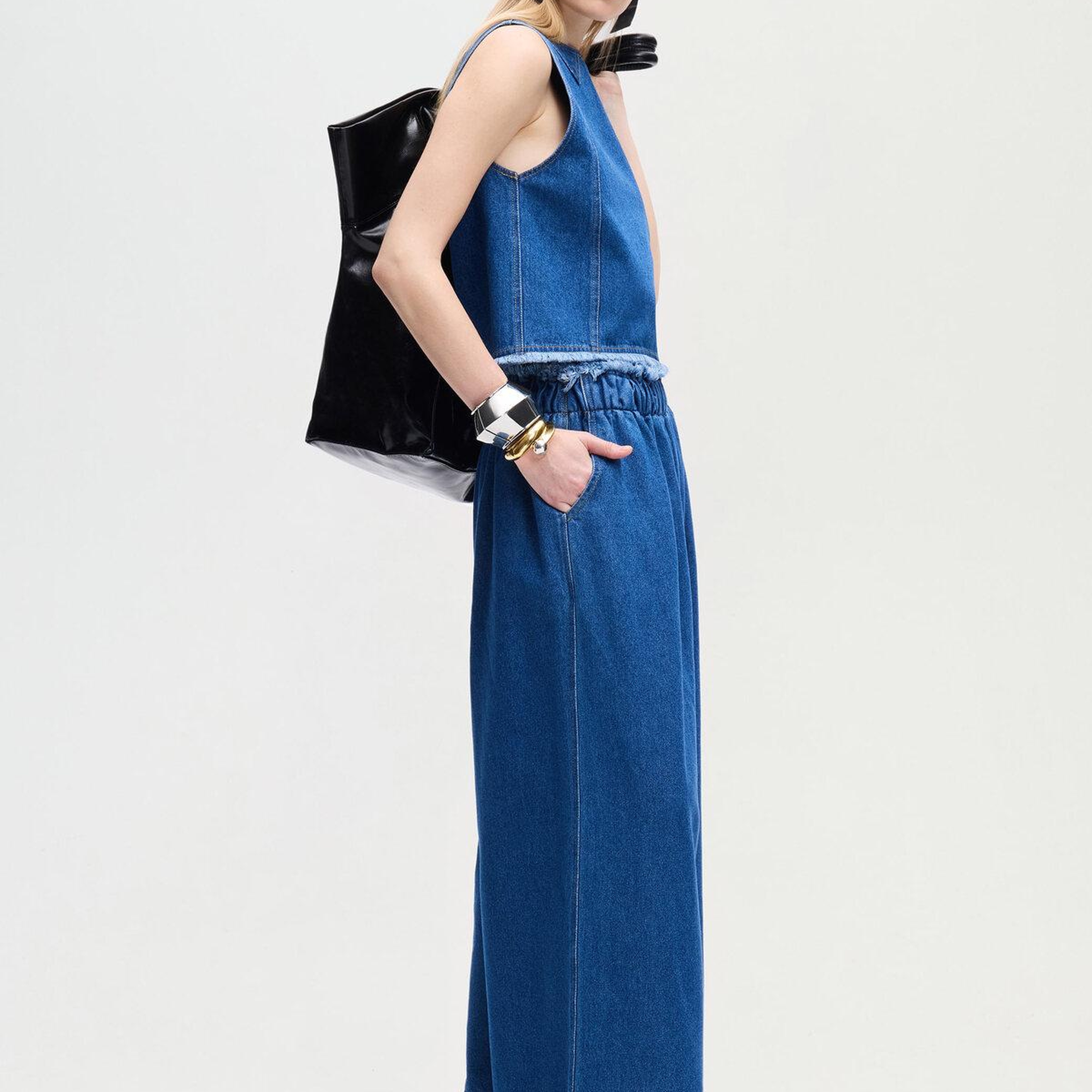 İKİKIZ Denim Palazzo Pantolon