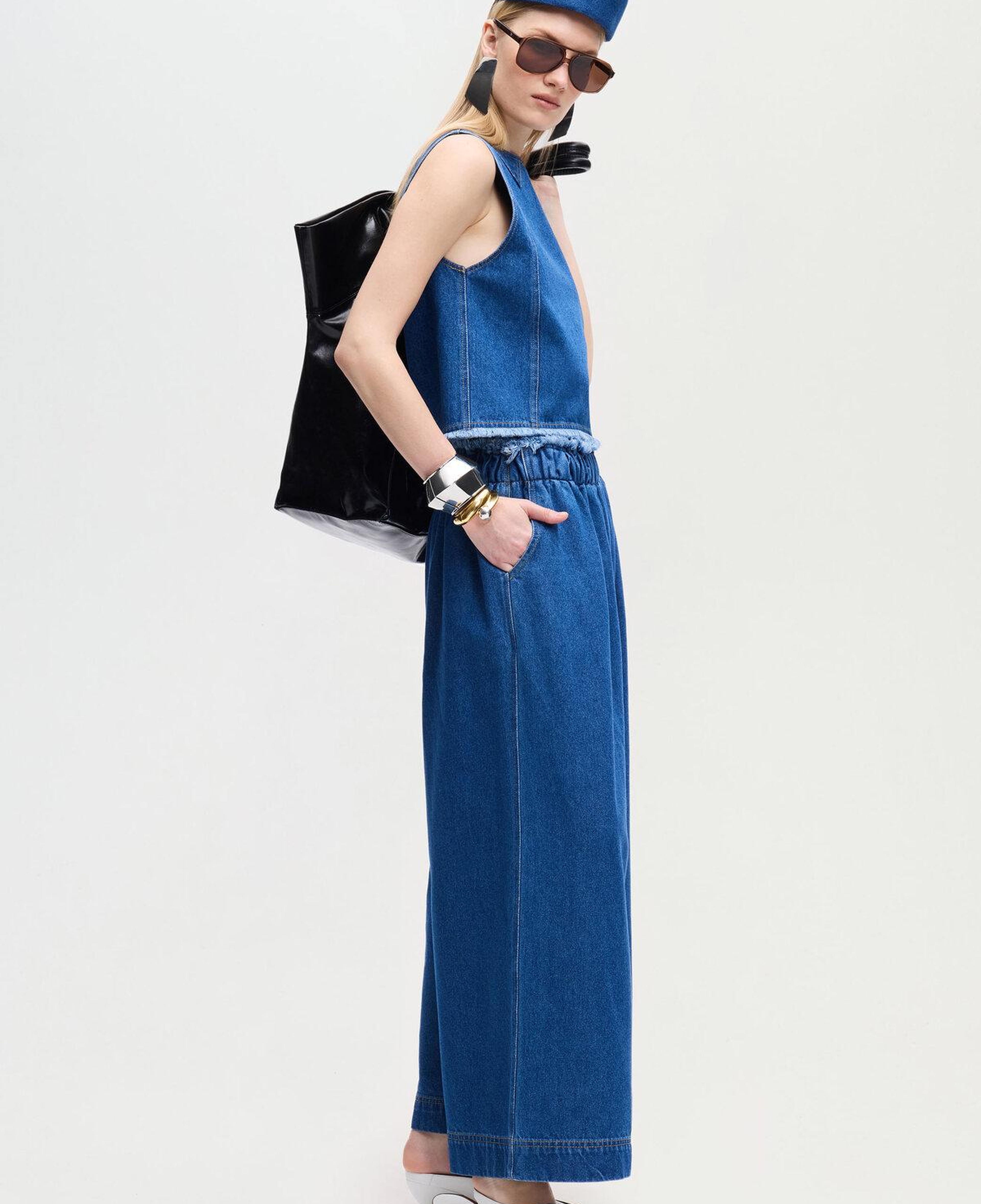 İKİKIZ Denim Palazzo Pantolon