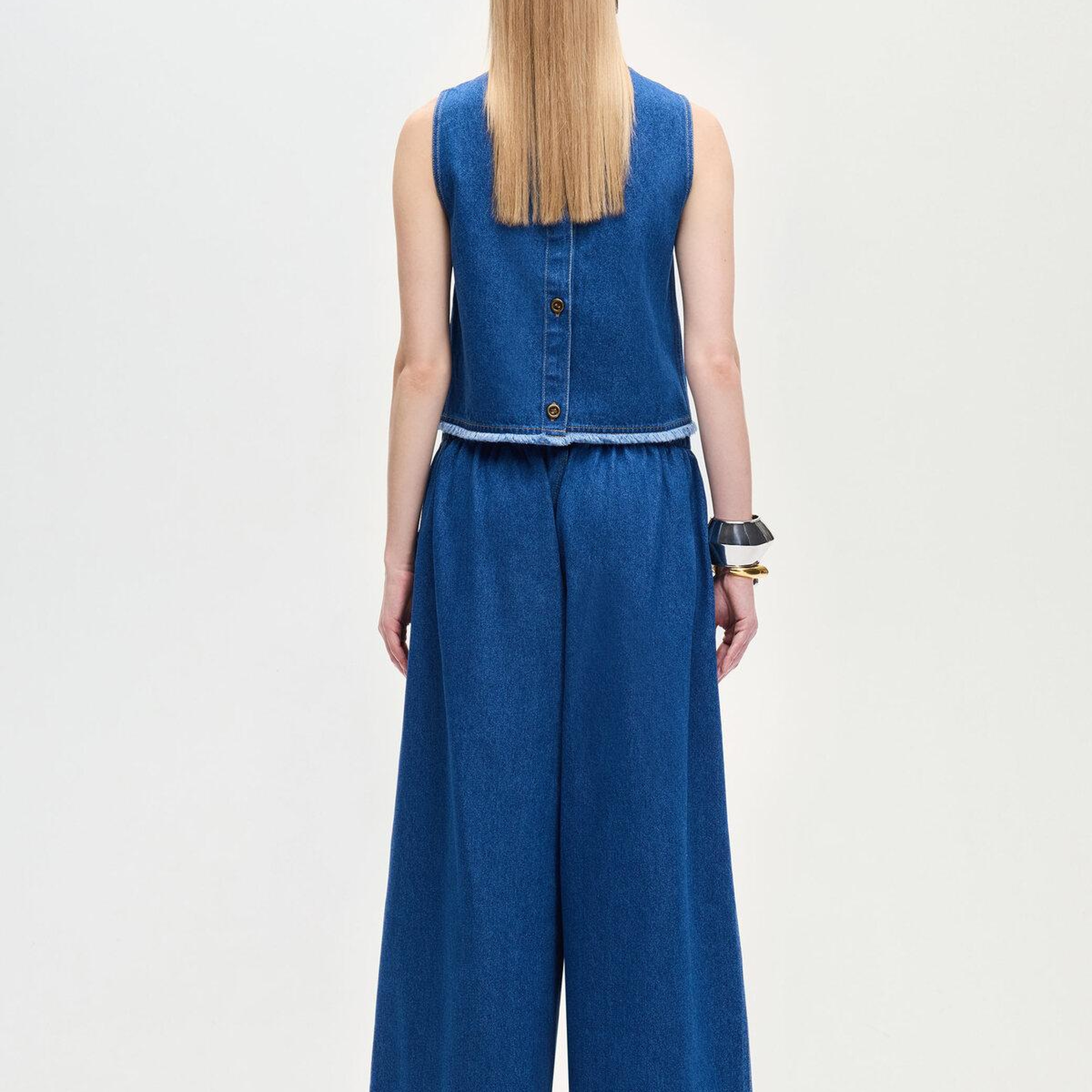 İKİKIZ Denim Palazzo Pantolon