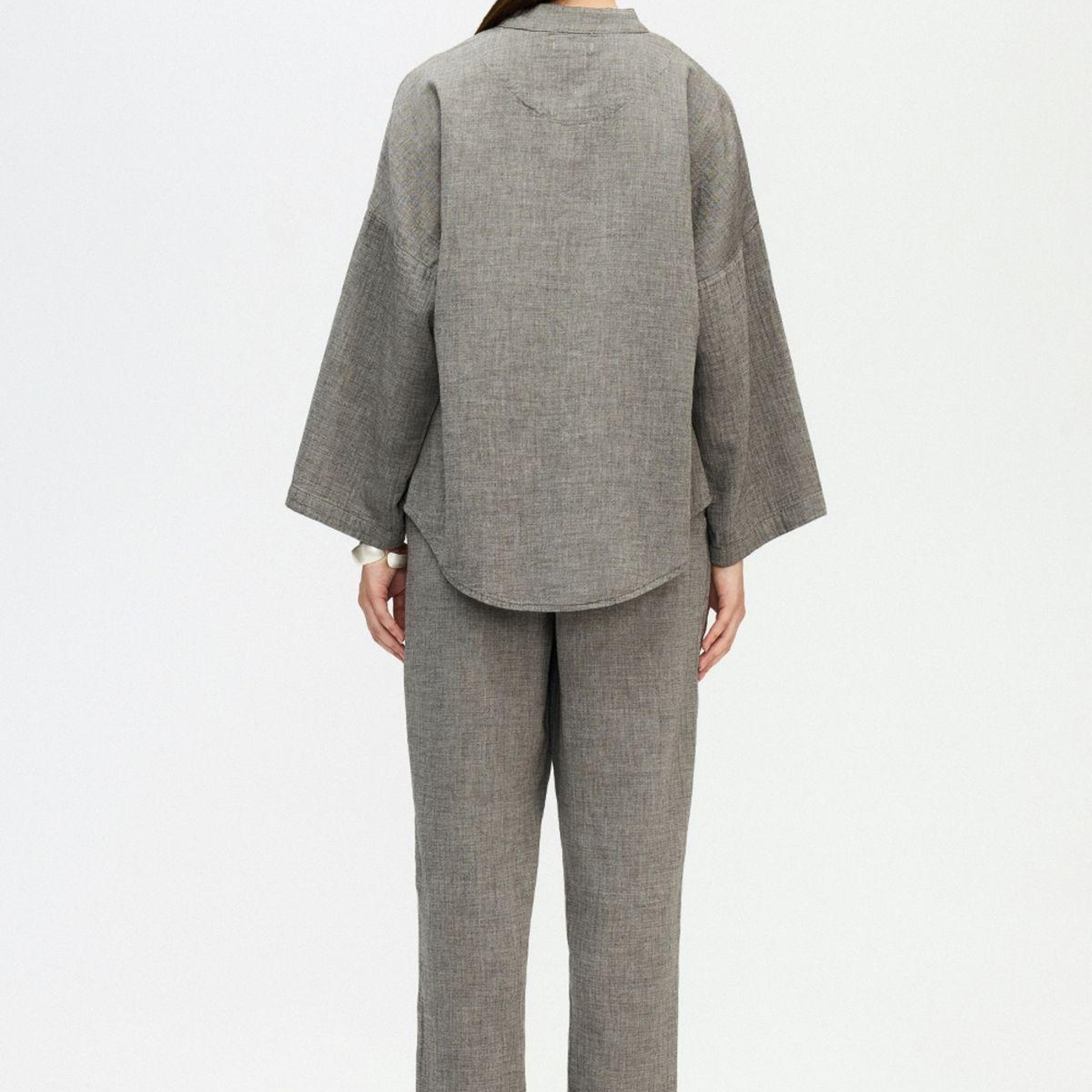 İKİKIZ Gri Slouchy Pantolon Kadın Gri