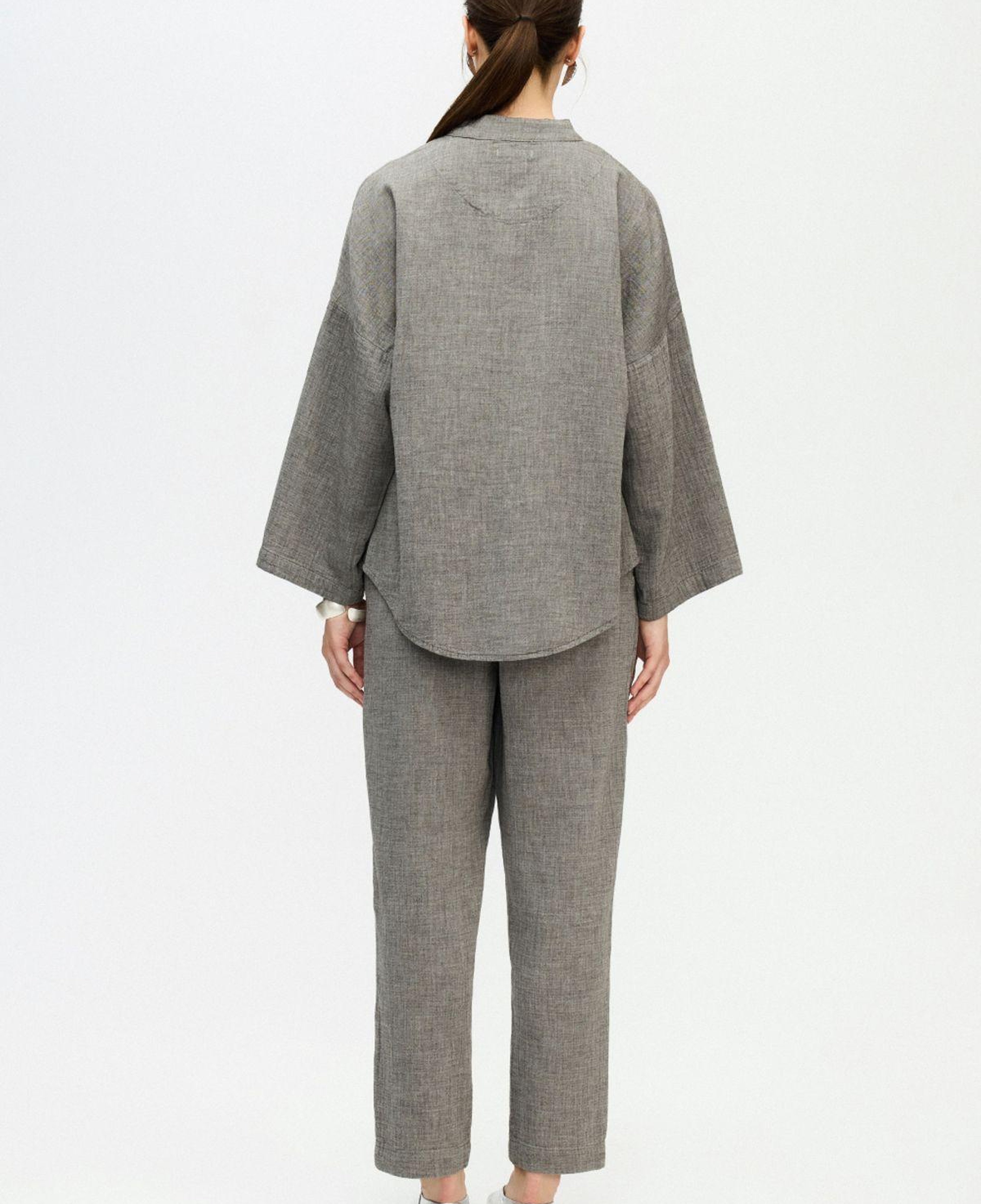 İKİKIZ Gri Slouchy Pantolon Kadın Gri