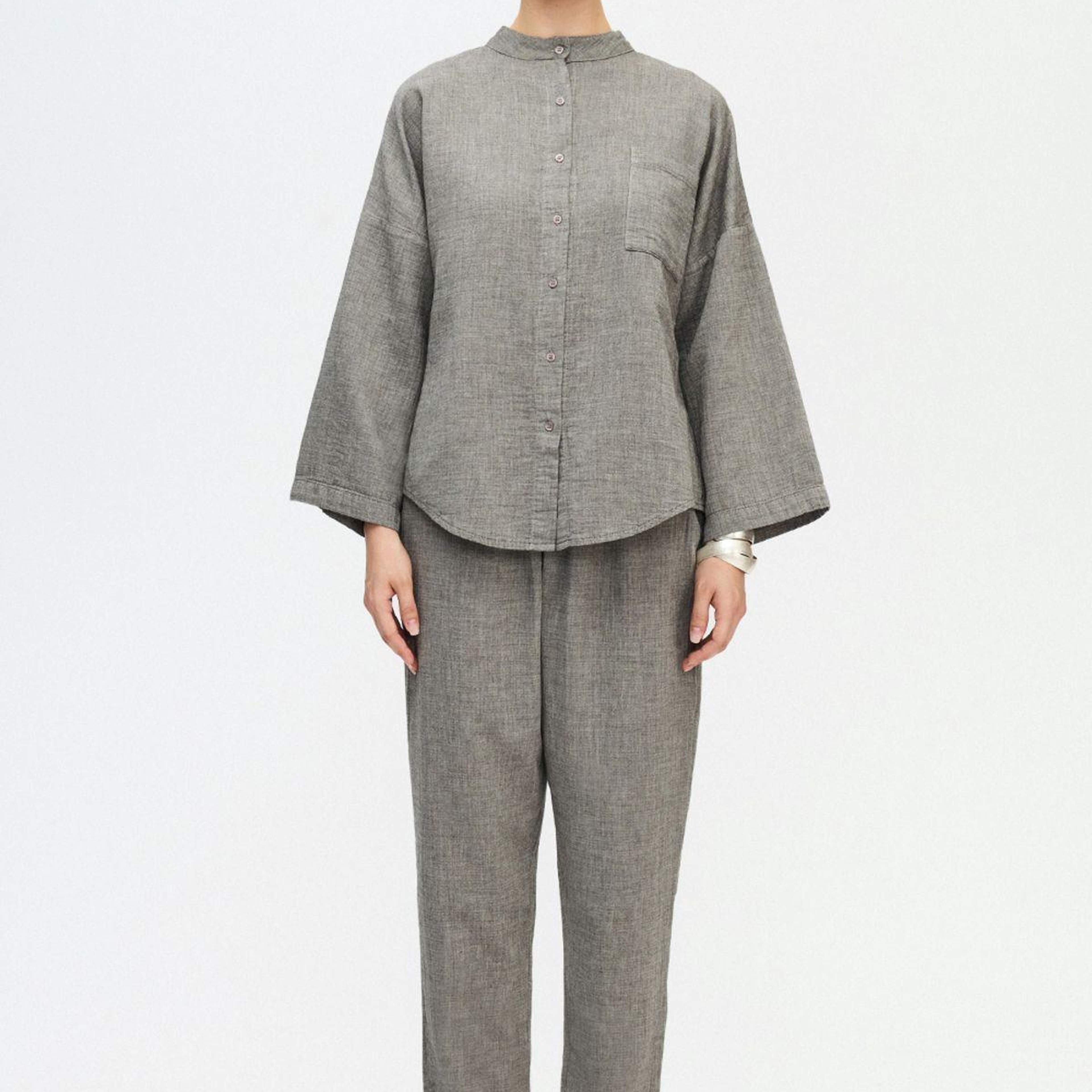 İKİKIZ Gri Slouchy Pantolon Kadın Gri