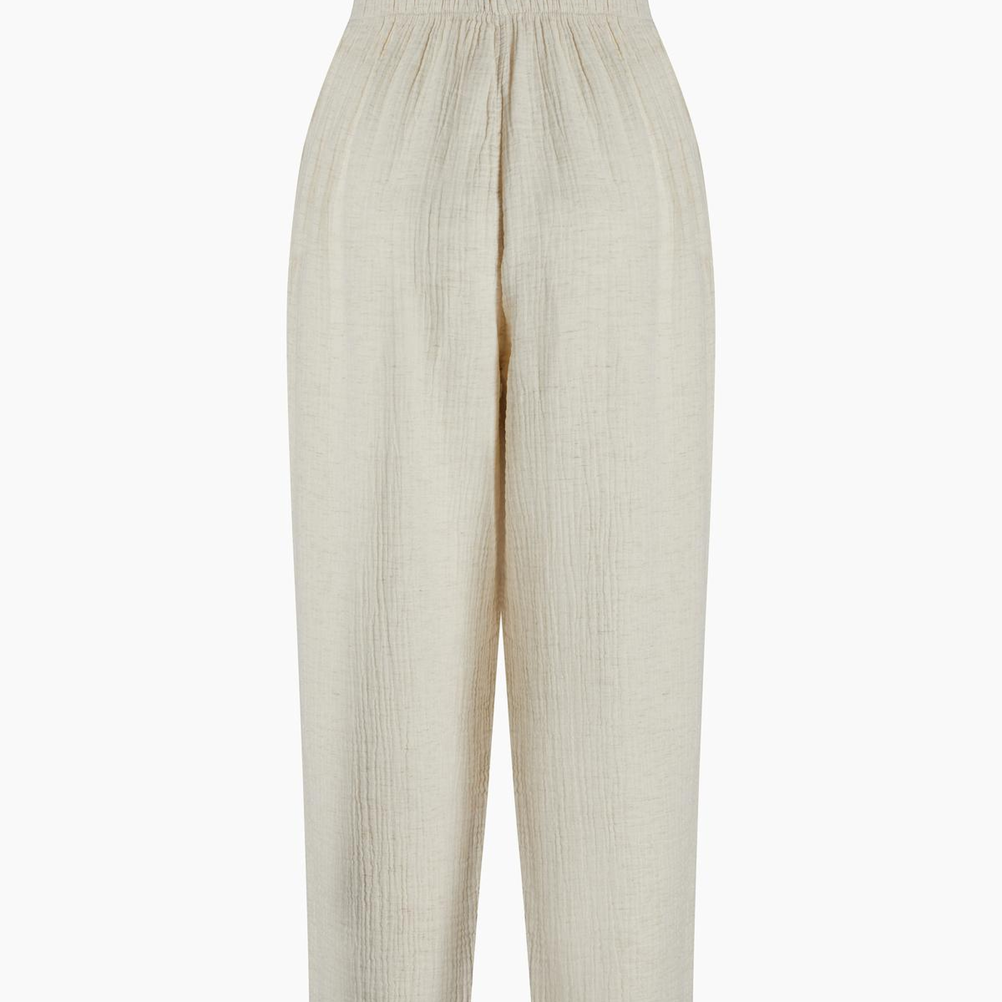 İKİKIZ Crinkle Slouchy Pantolon Kadın Naturel