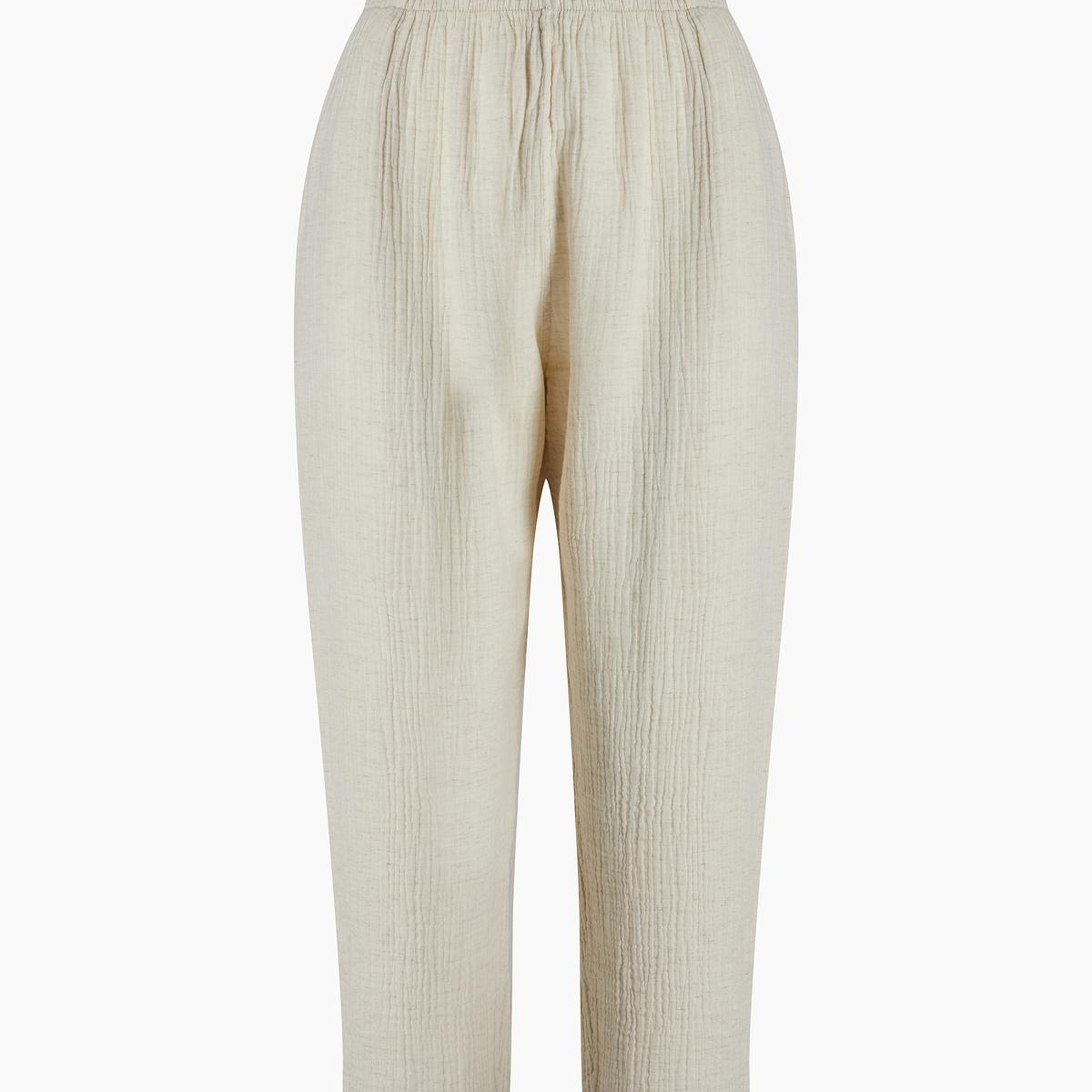 İKİKIZ Crinkle Slouchy Pantolon Kadın Naturel