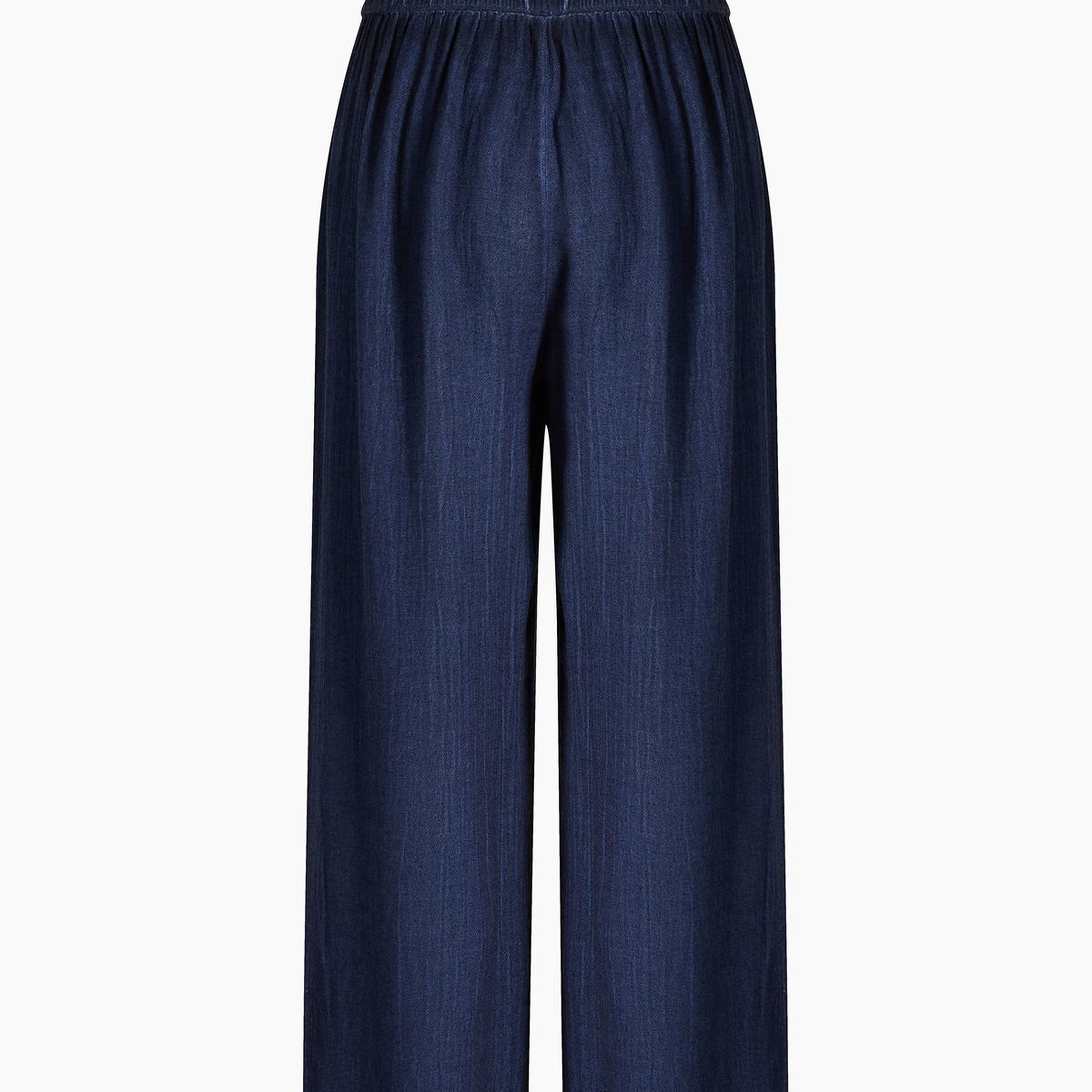 İKİKIZ Keten Navy Pantolon Kadın Lacivert