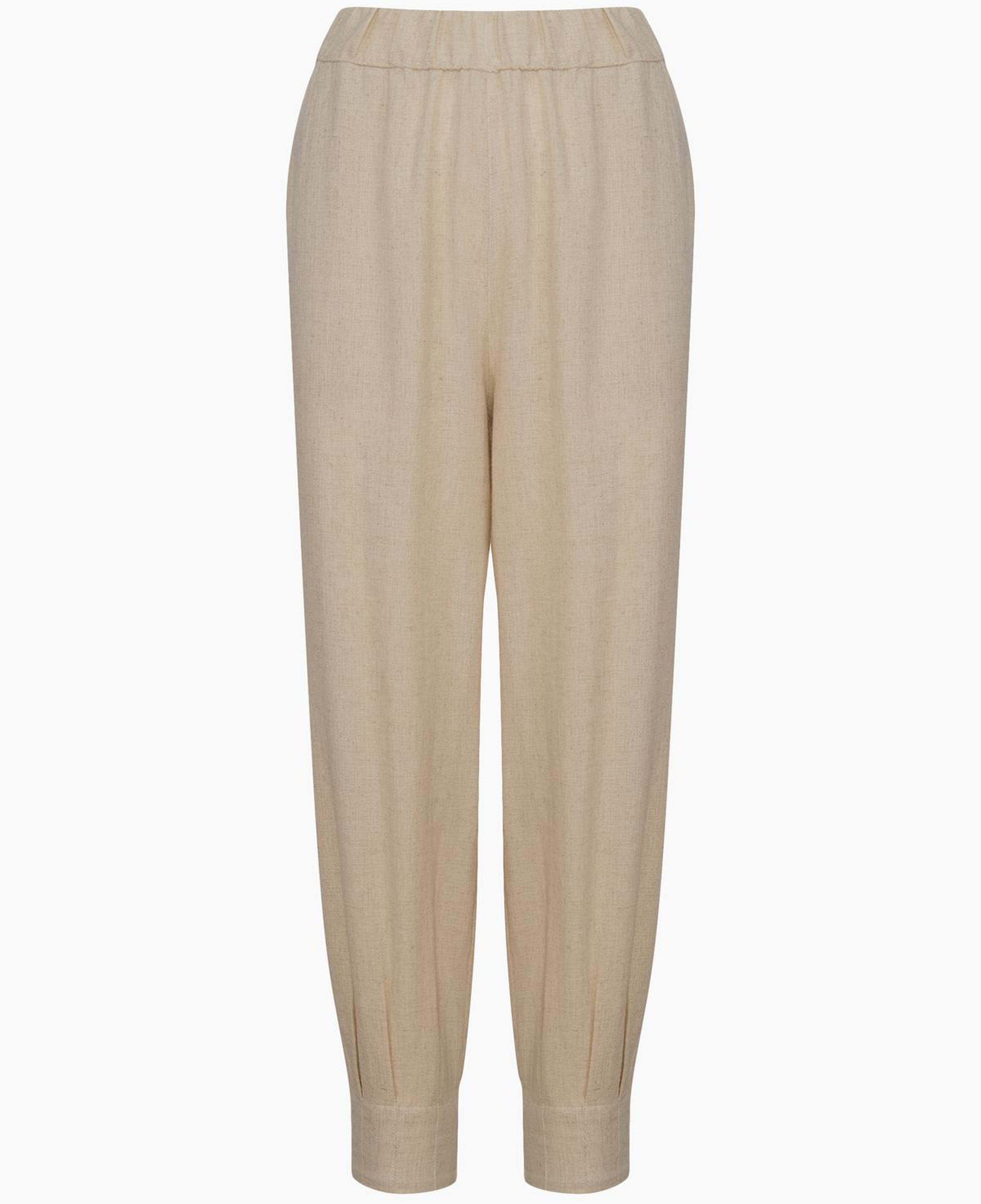 İKİKIZ Keten Slouchy Pantolon Kadın Naturel