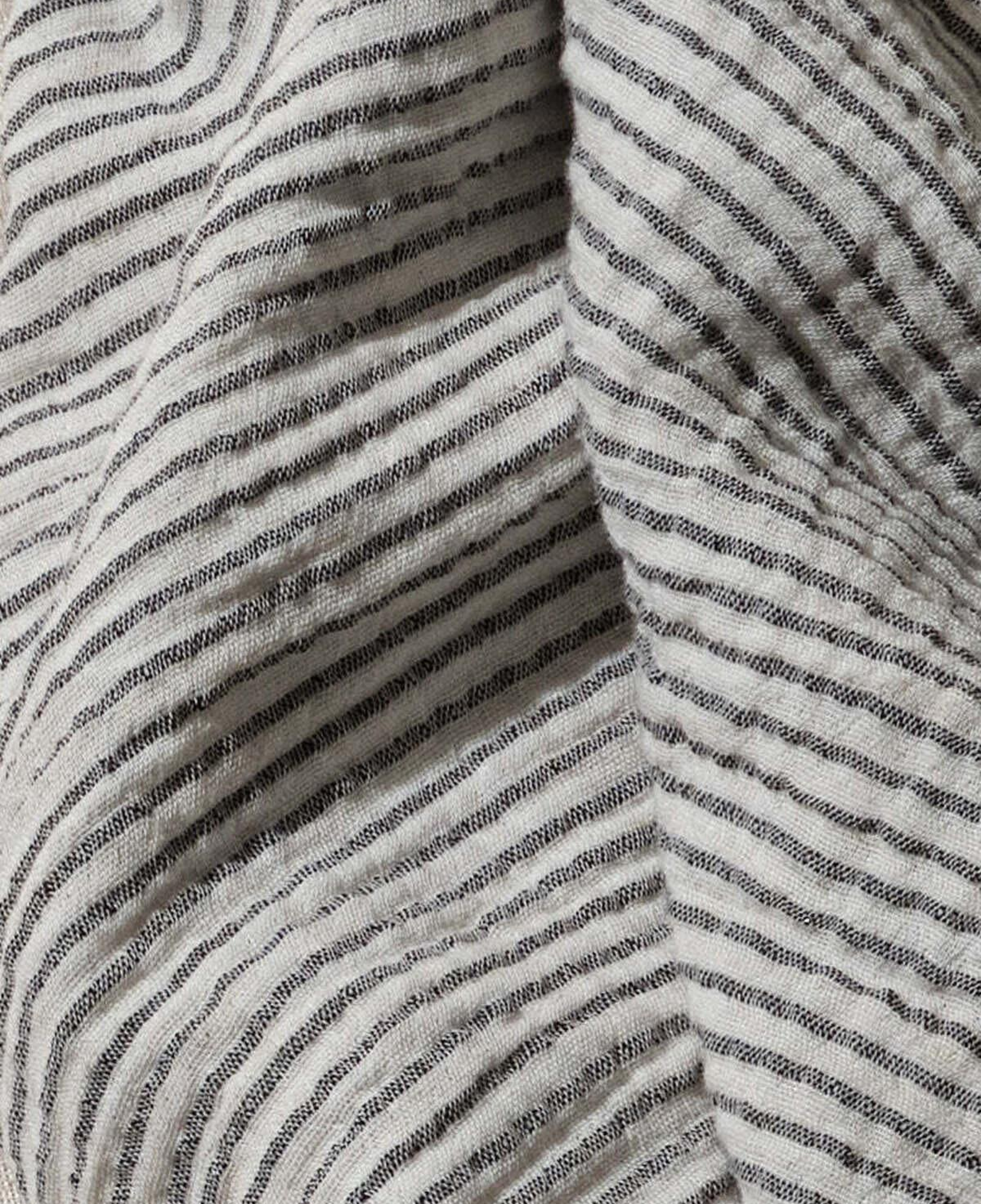 İKİKIZ Crinkle Çizgili İp Askılı Elbise Kadın Renkli