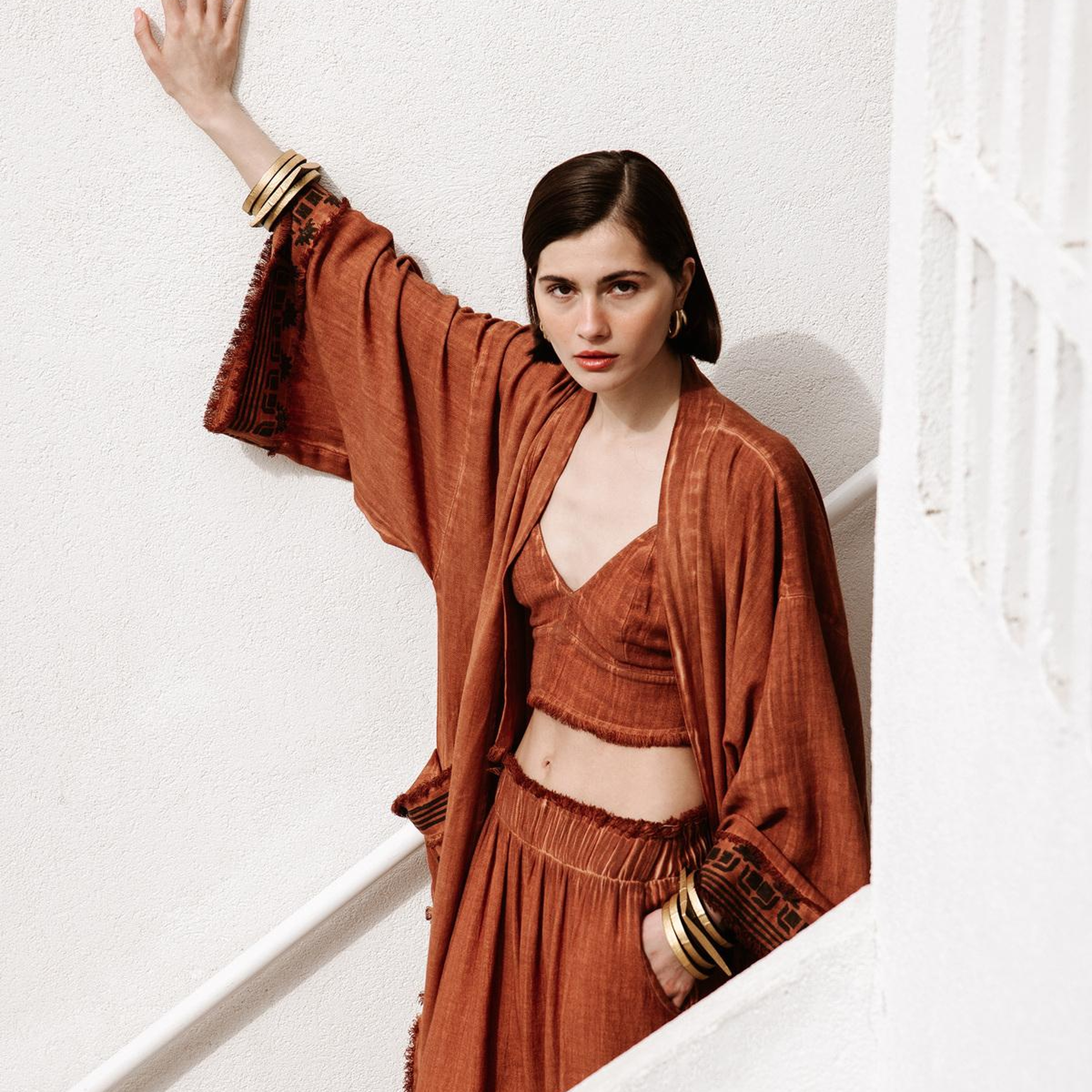 İKİKIZ Üçgen Büstiyer Kadın Kahverengi