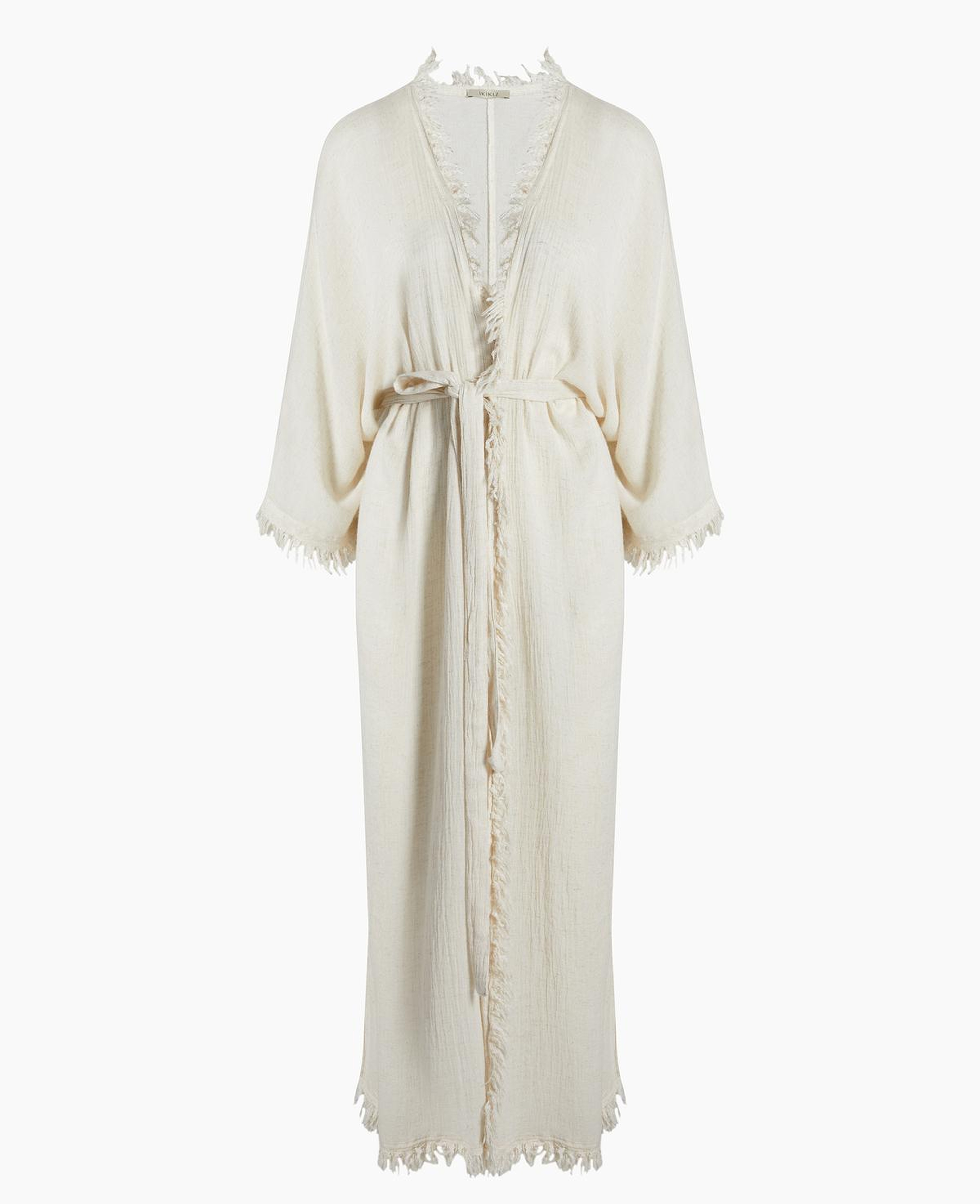 İKİKIZ Bürümcük Kimono Kadın Naturel