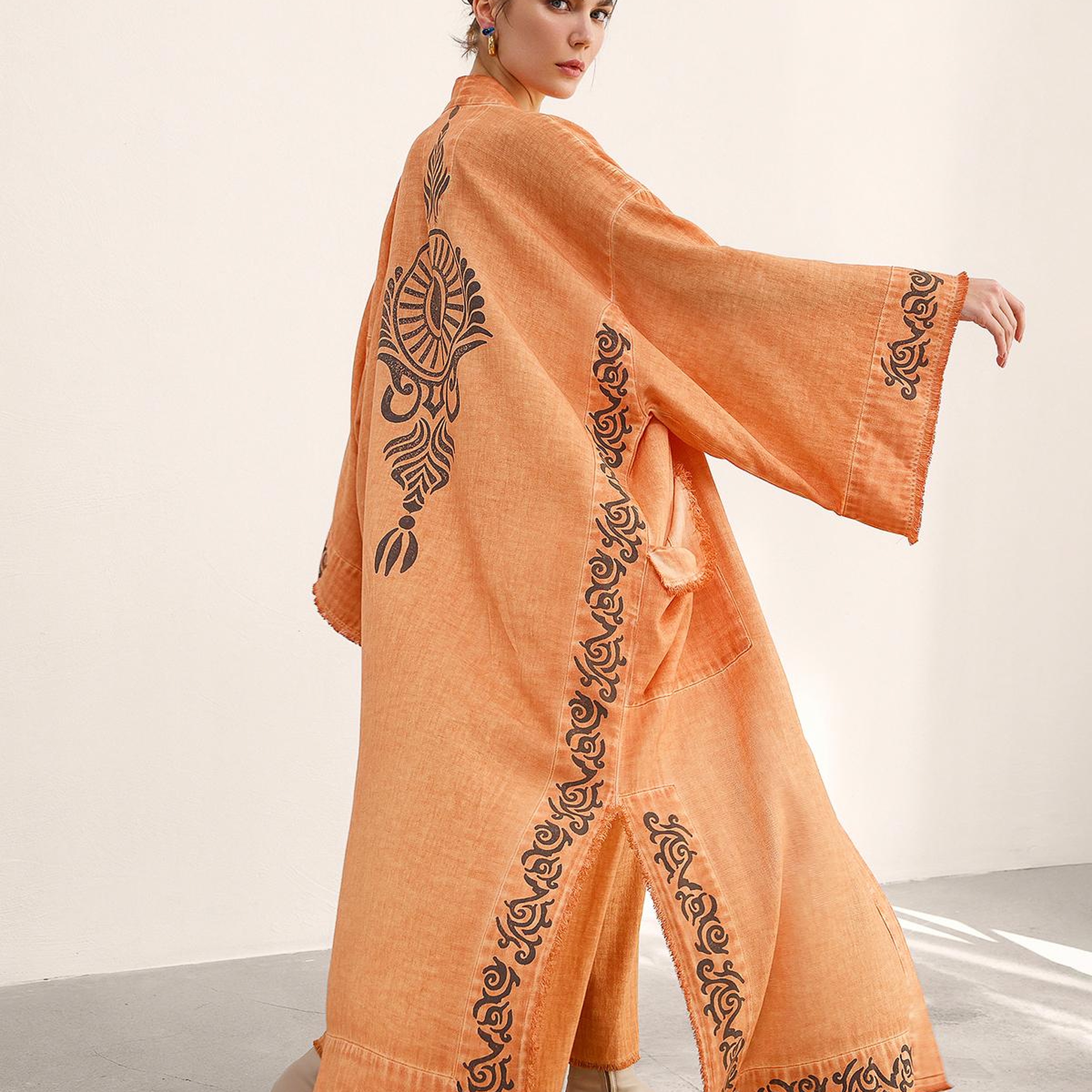 İKİKIZ Gaia Kimono Kadın Renkli