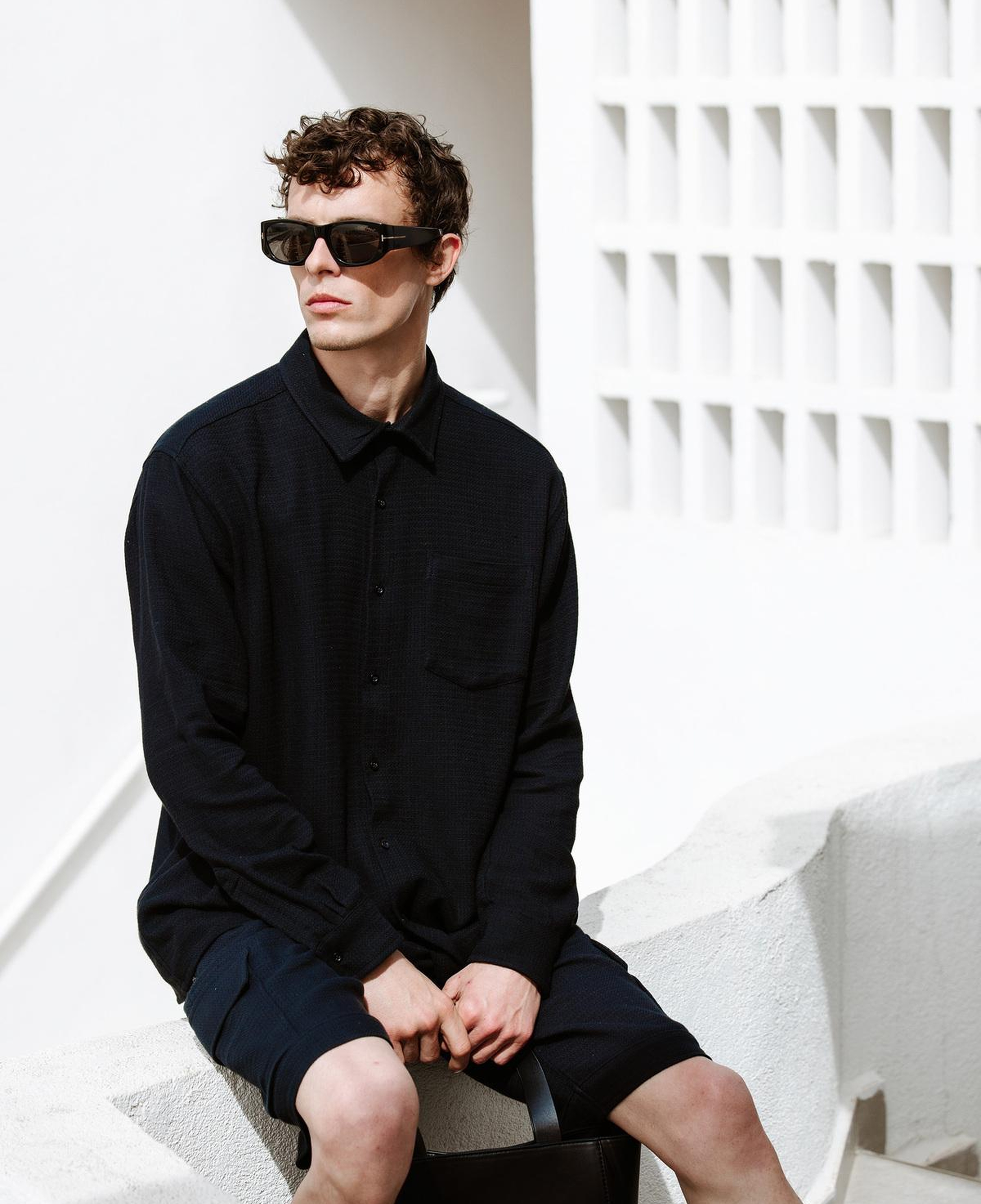 İKİKIZ Erkek Siyah Gömlek Erkek Siyah