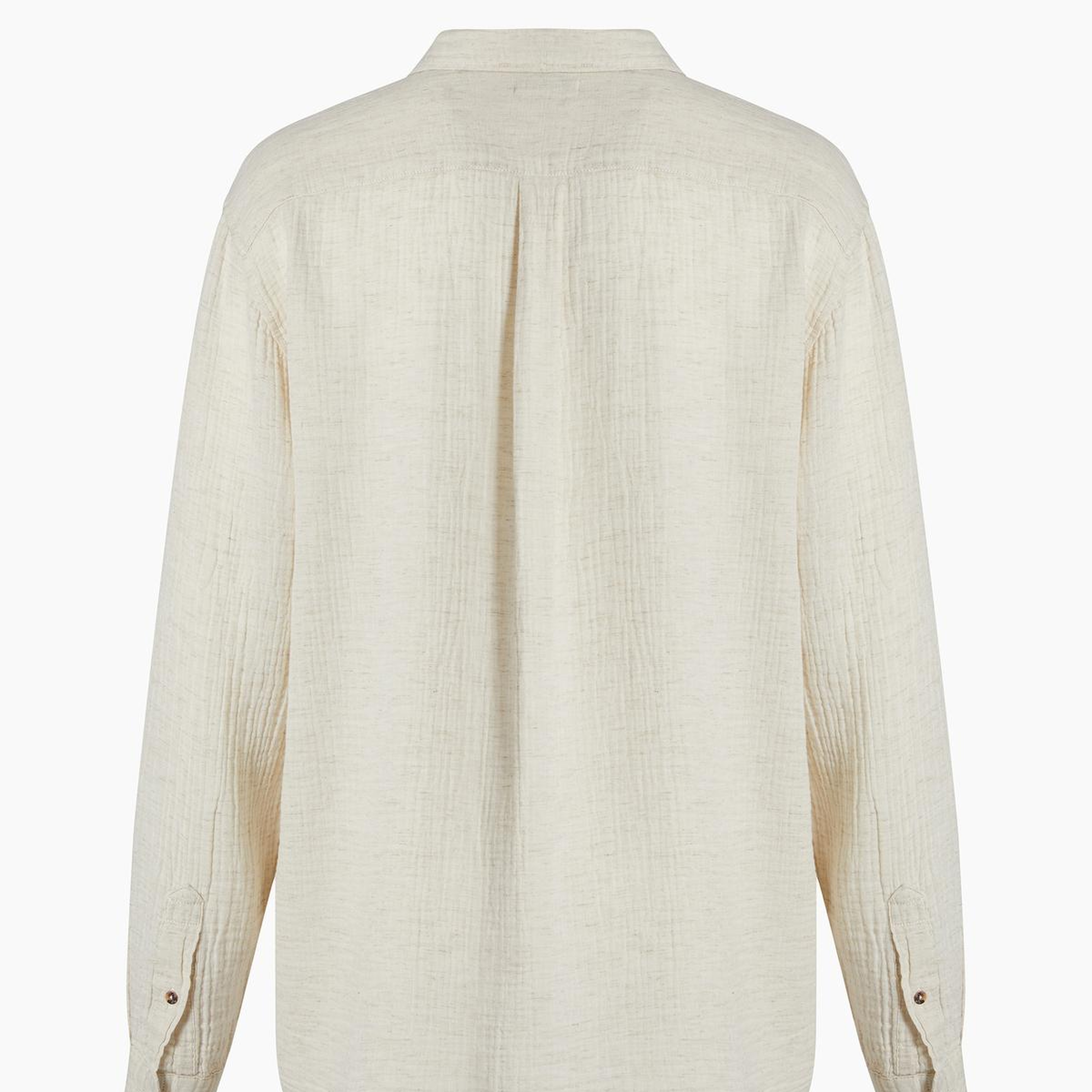 İKİKIZ Crinkle Erkek Gömlek Erkek Naturel