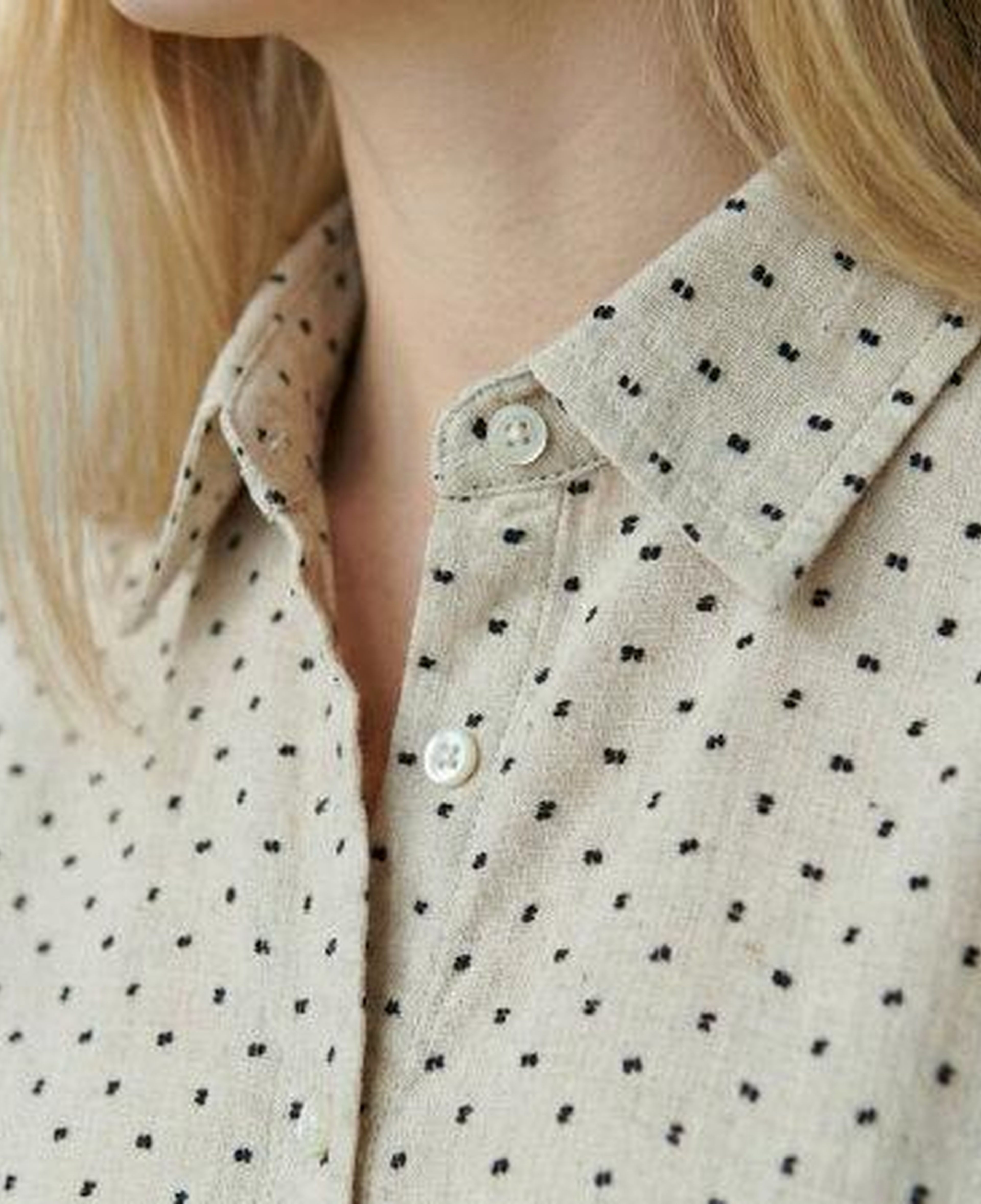 Qua Home Josef Kadın Müslin Uzun Kol Gömlek Siyah