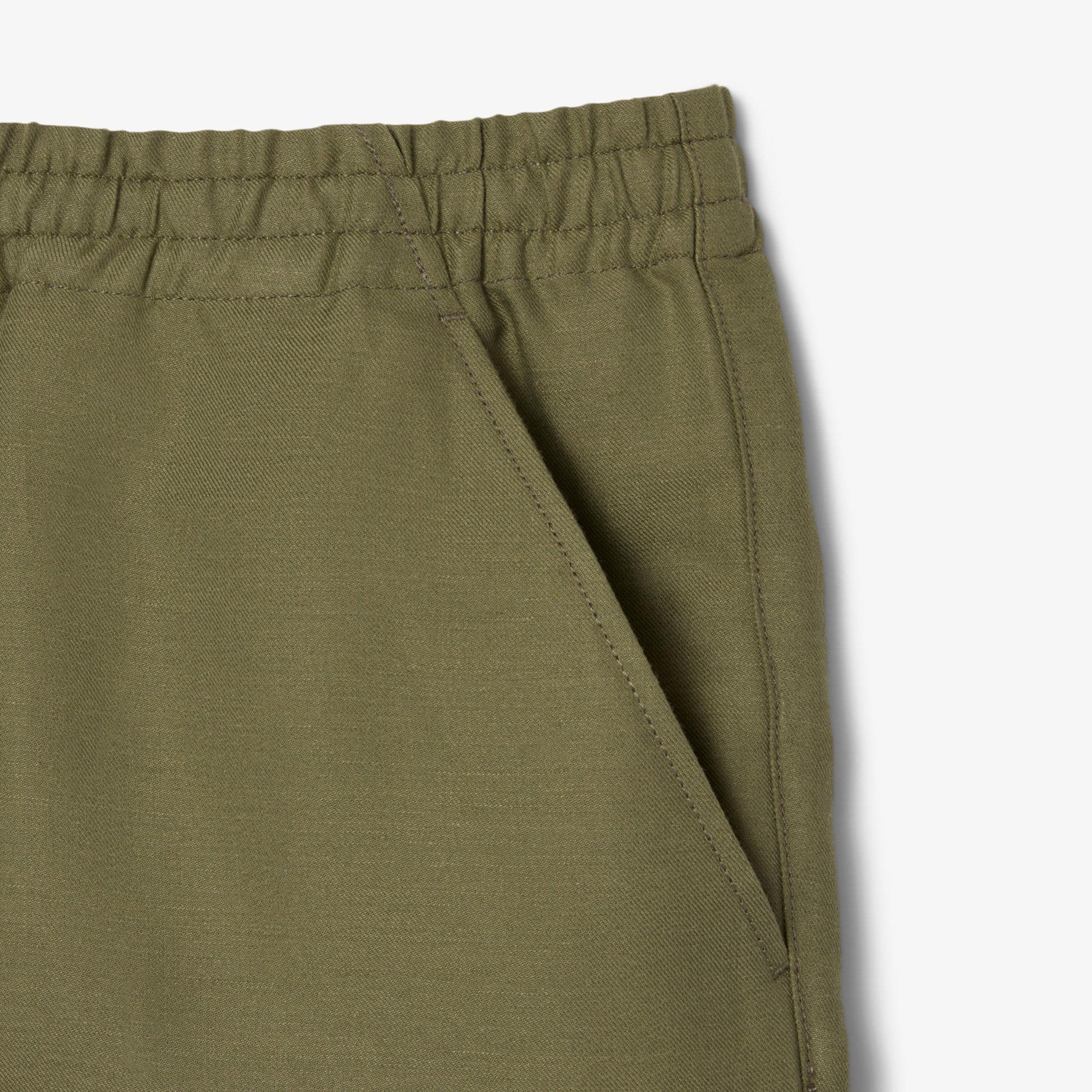 Lacoste Erkek Regular Fit Keten Haki Şort