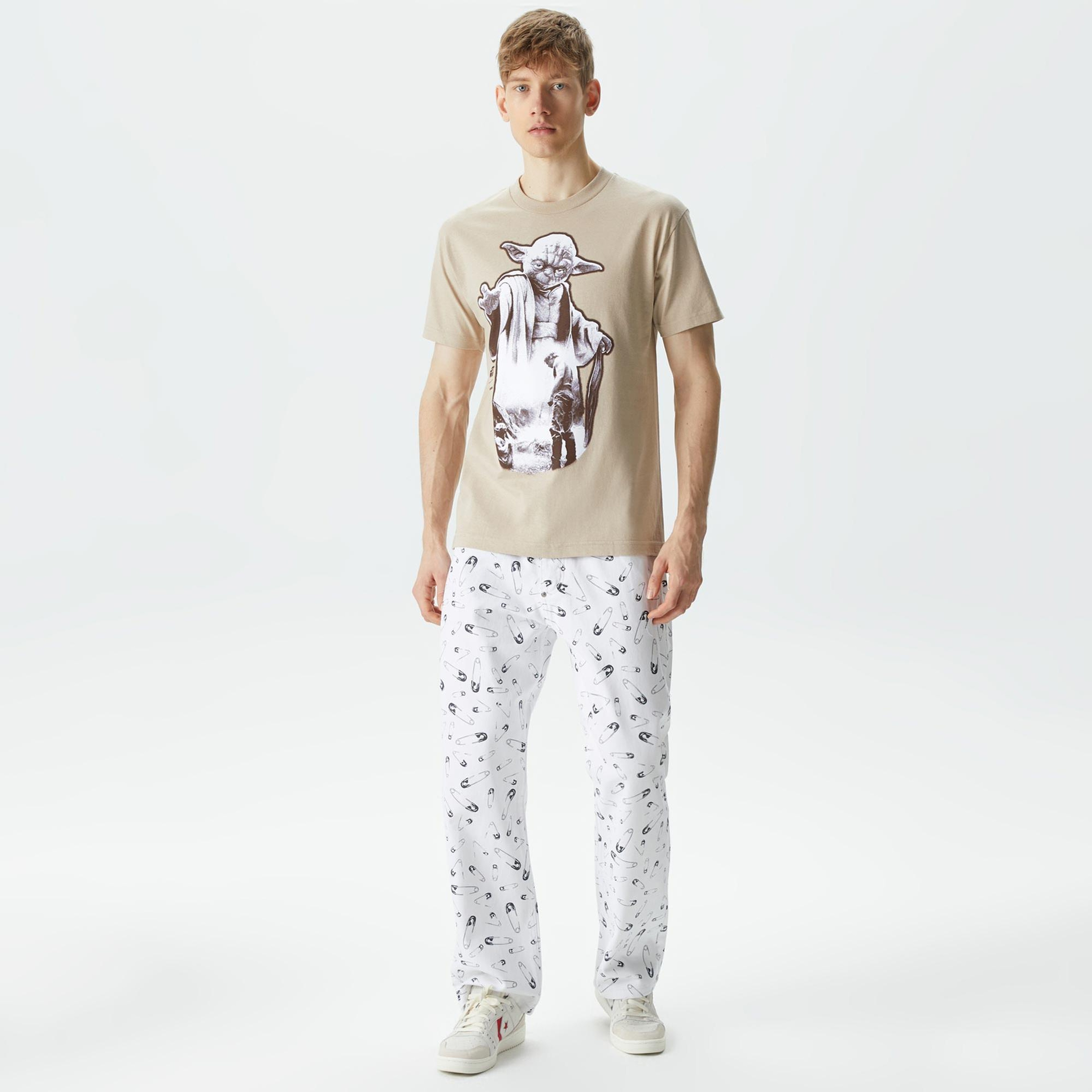 The Hundreds Strike Erkek Krem T-Shirt