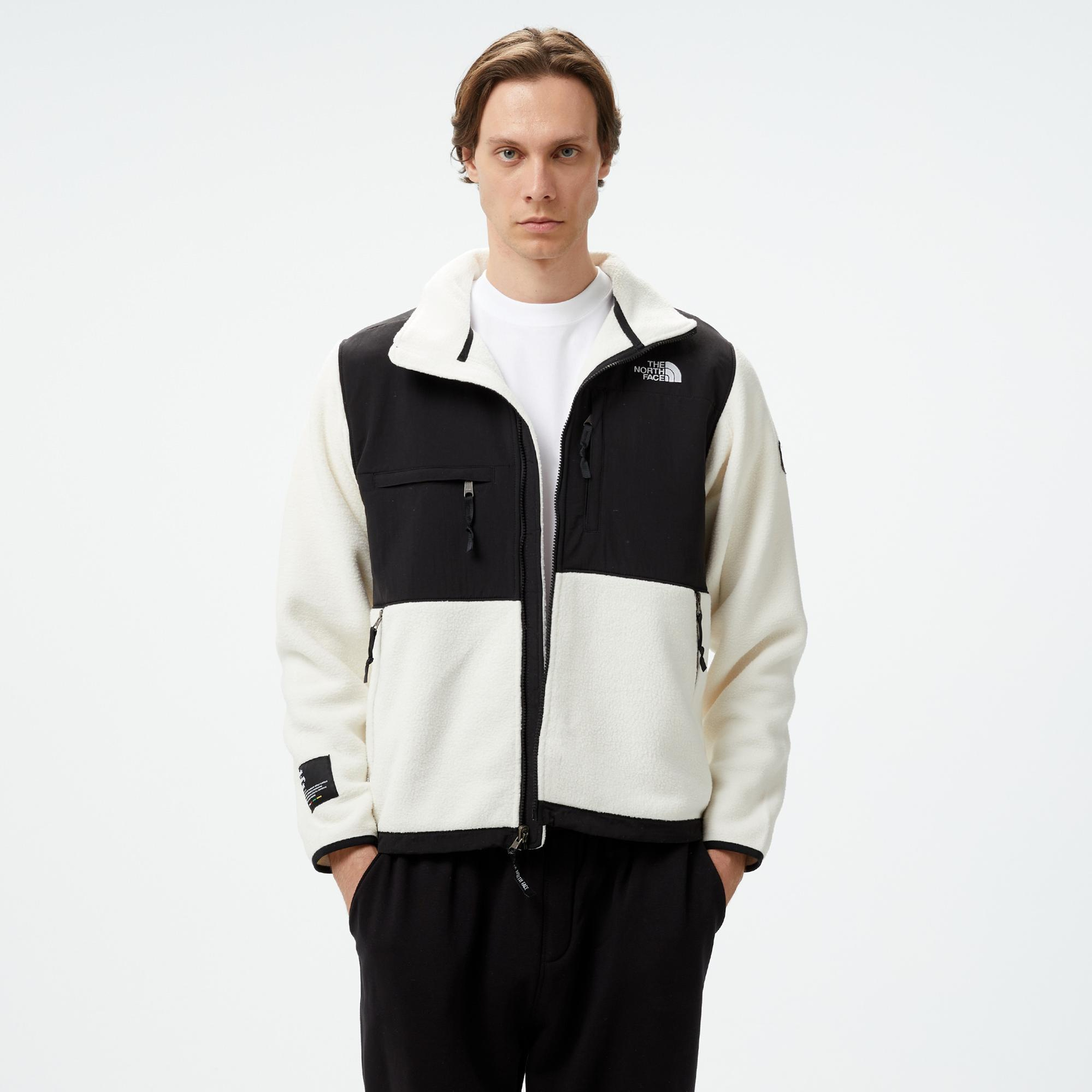 The North Face Retro Denali Erkek Beyaz/Siyah Ceket