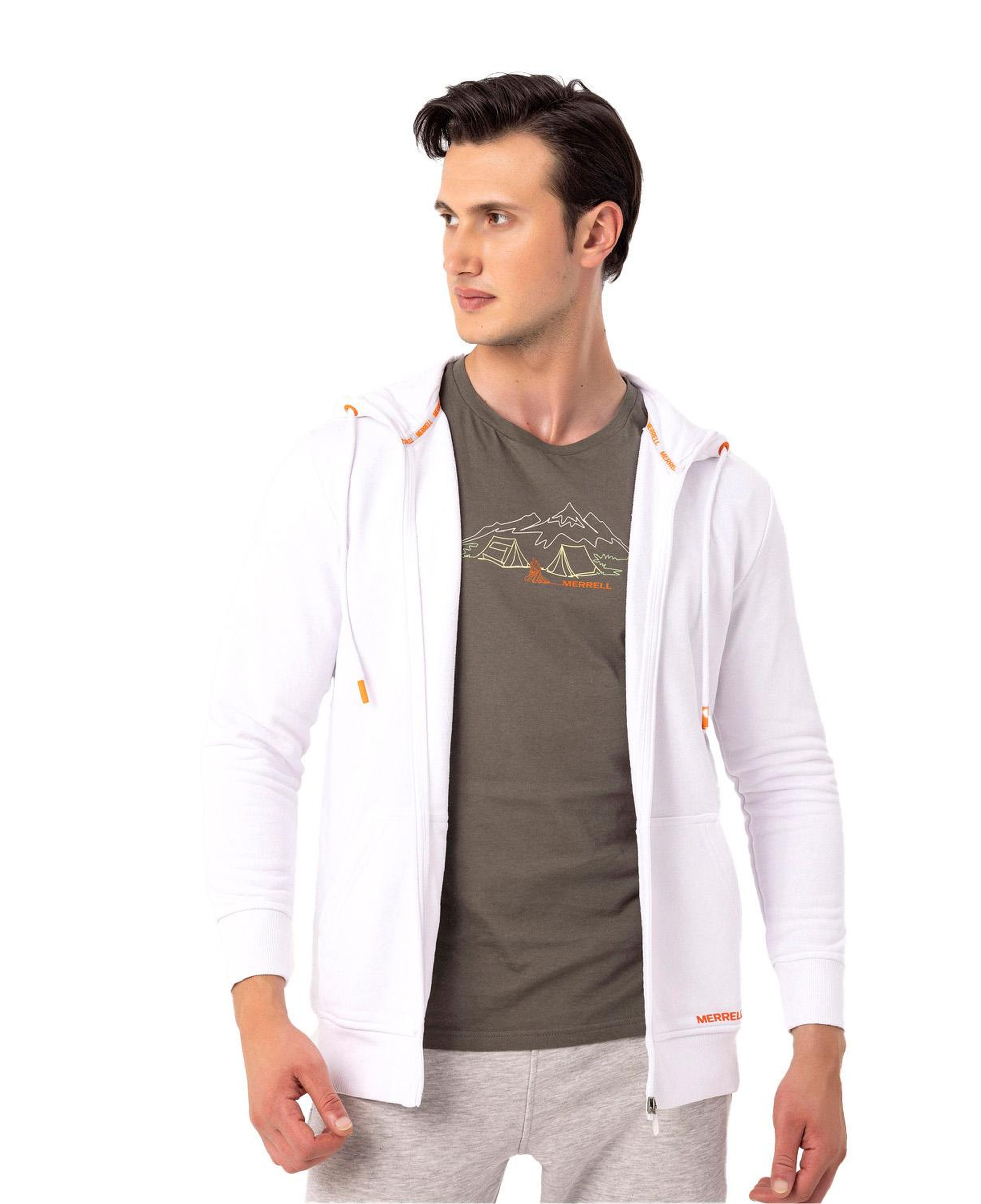 Merrell Scole Erkek Beyaz Sweatshirt