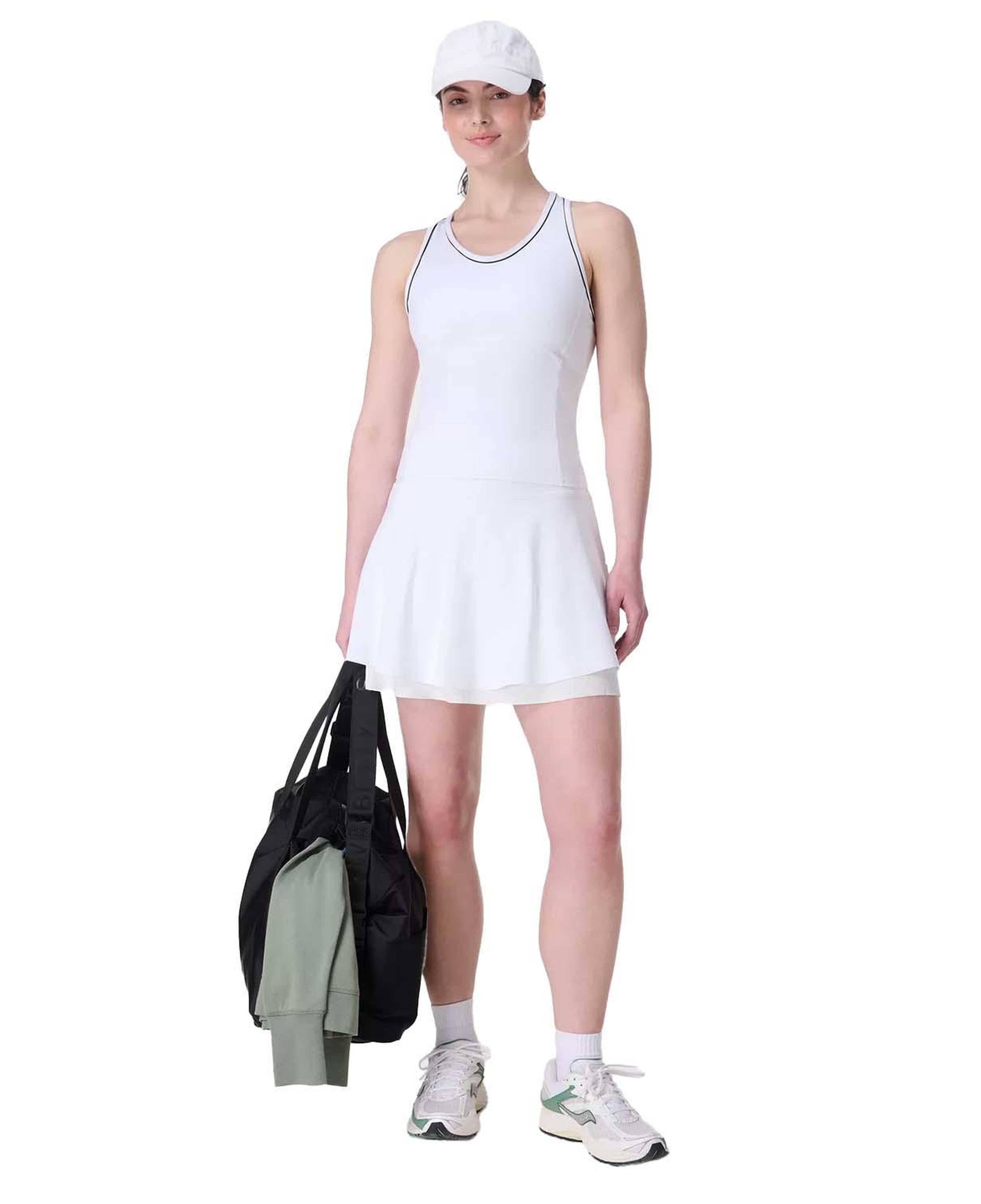 Sweaty Betty Racket Power Skort Kadın Beyaz Etek