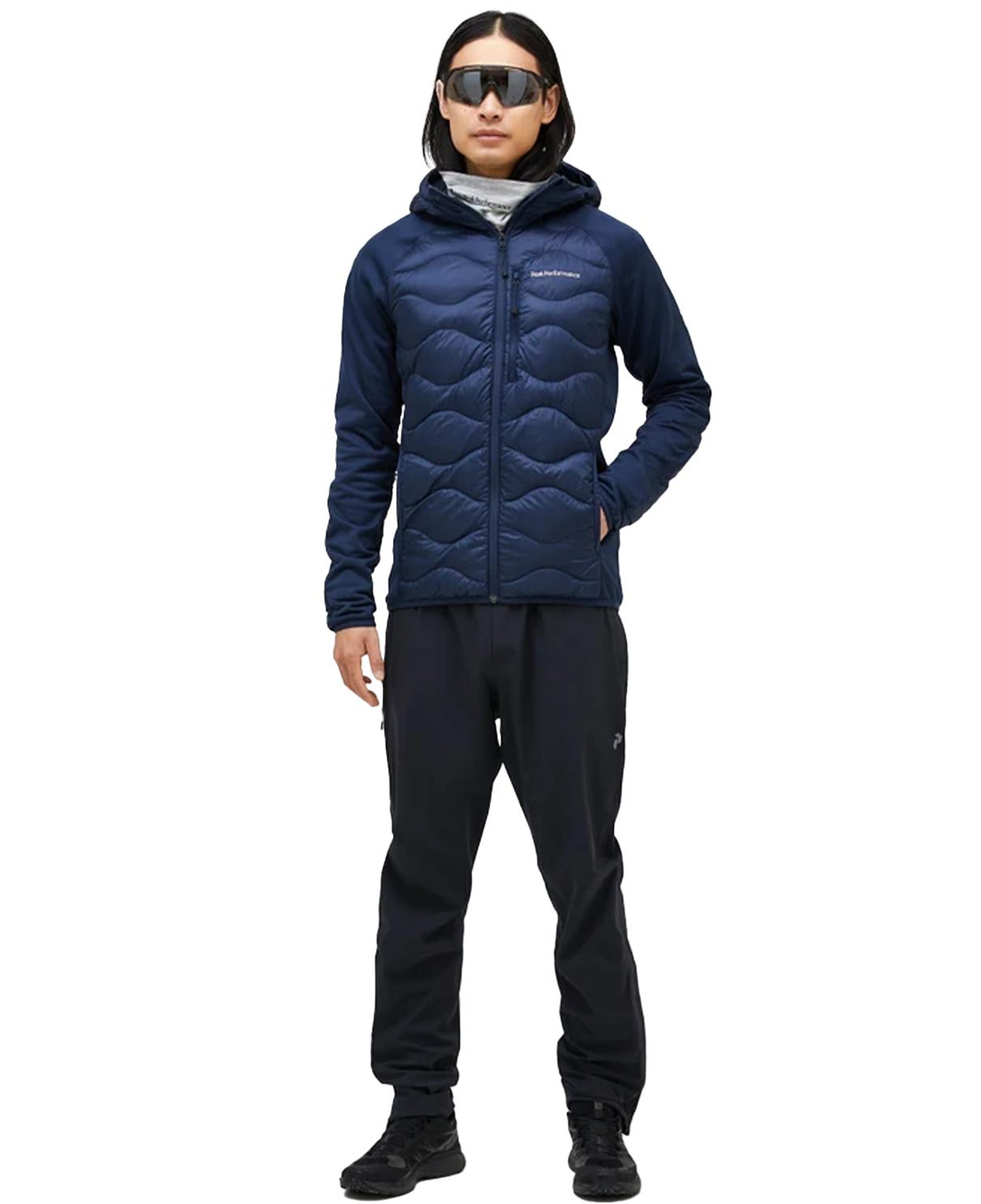 Peak Performance Helium Down Hybrid Hood Erkek Mavi Outdoor Ceketi