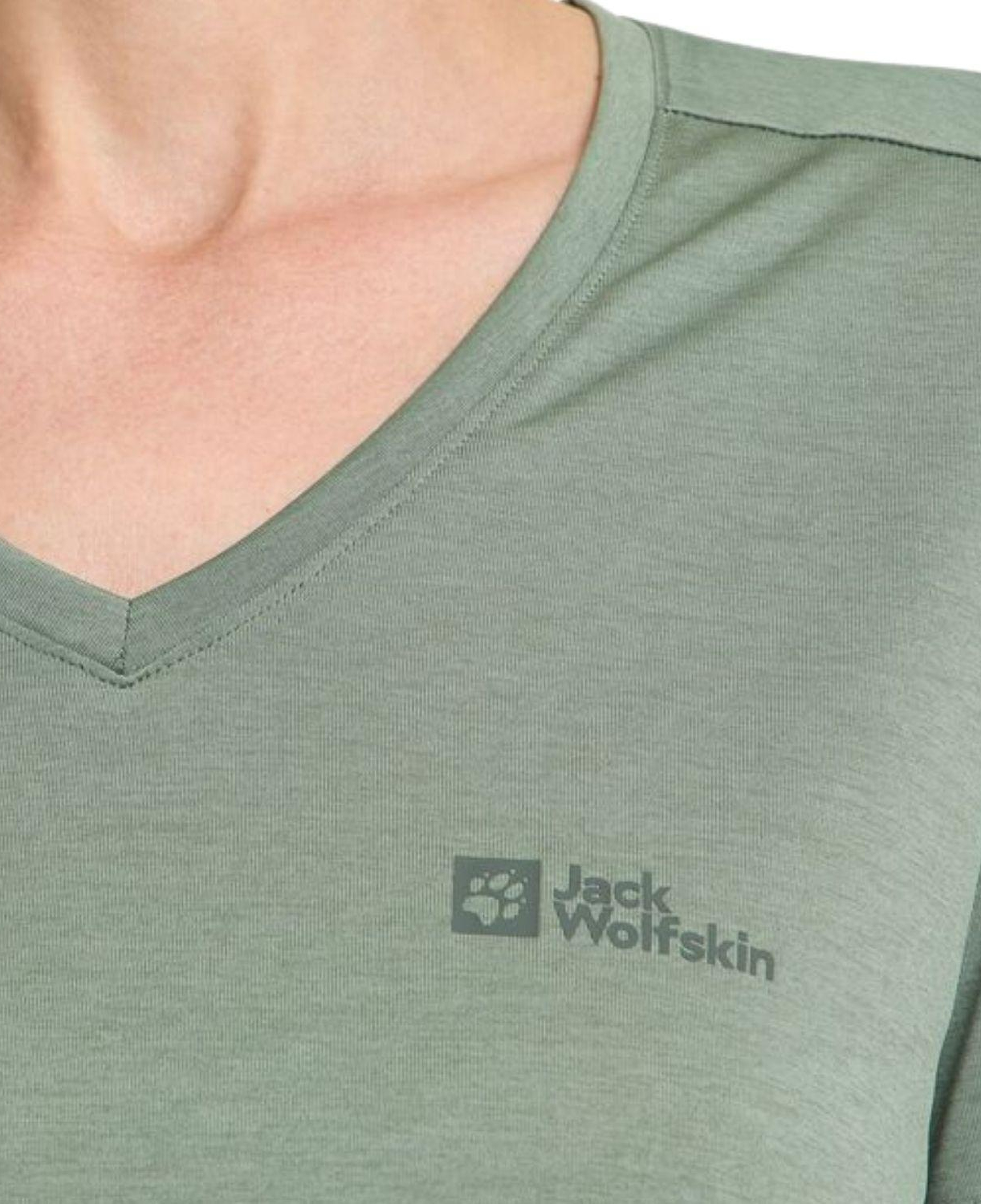Jack Wolfskin Crosstrail T Kadın Yeşil Tişört