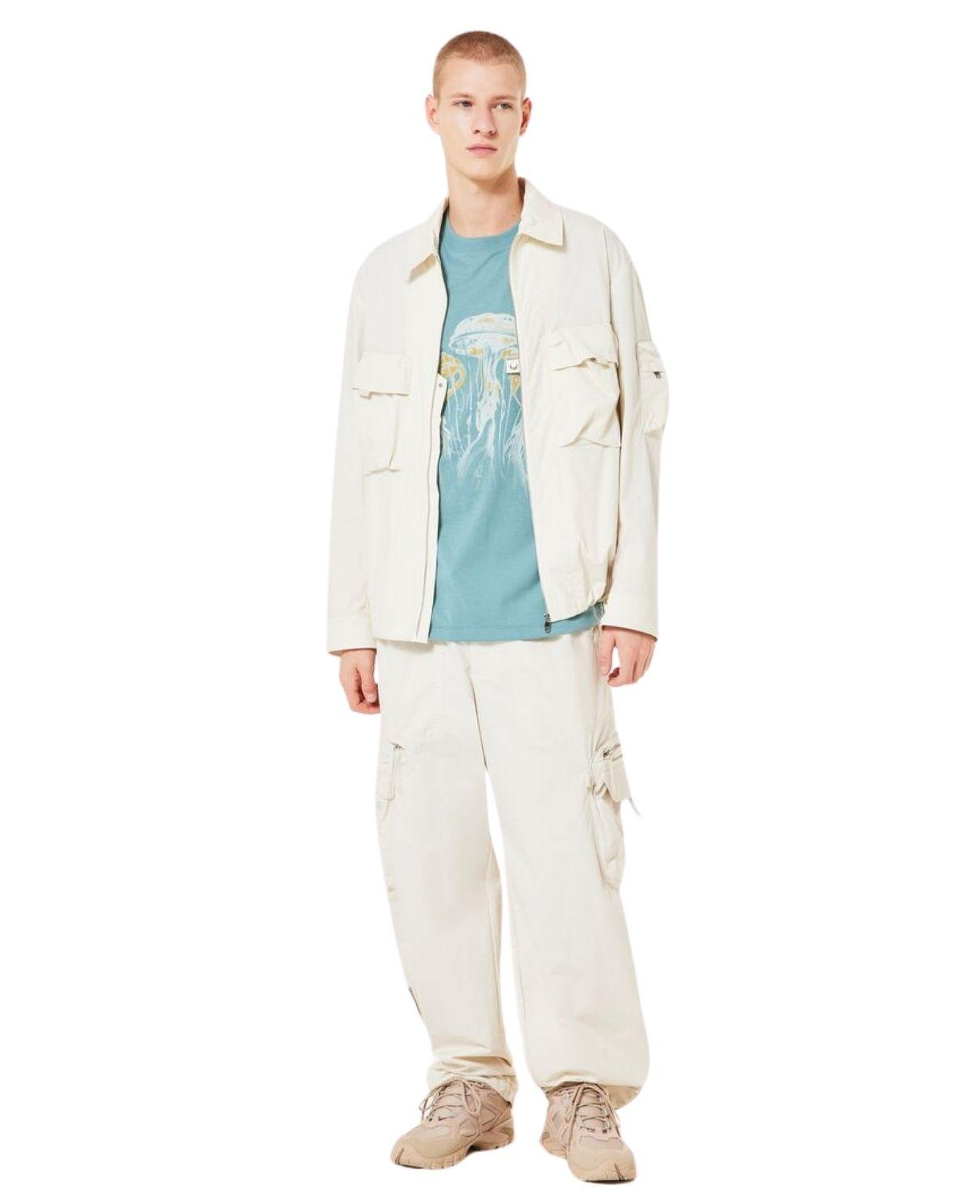 Oakley Jellyfish Erkek Mavi Tişört