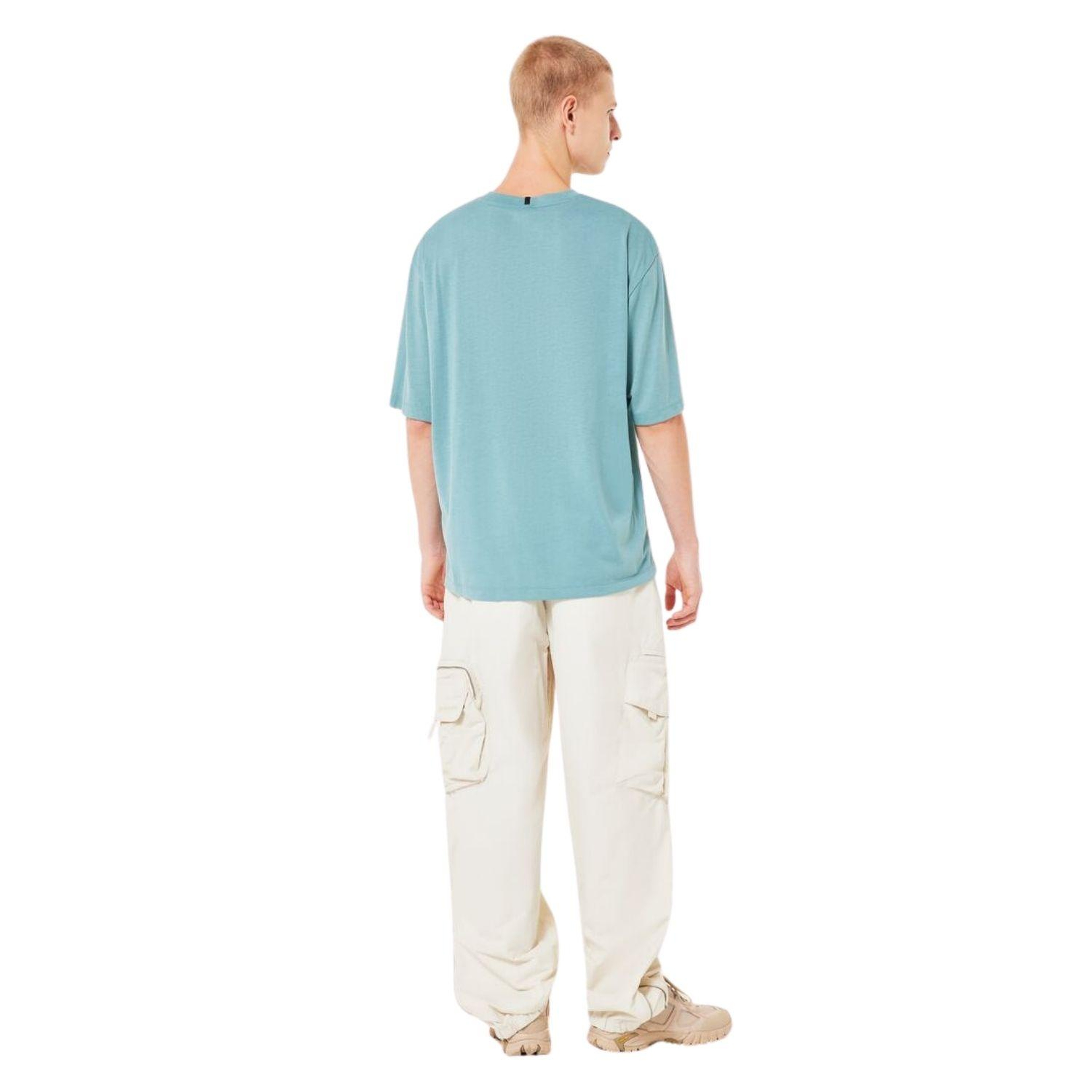 Oakley Jellyfish Erkek Mavi Tişört