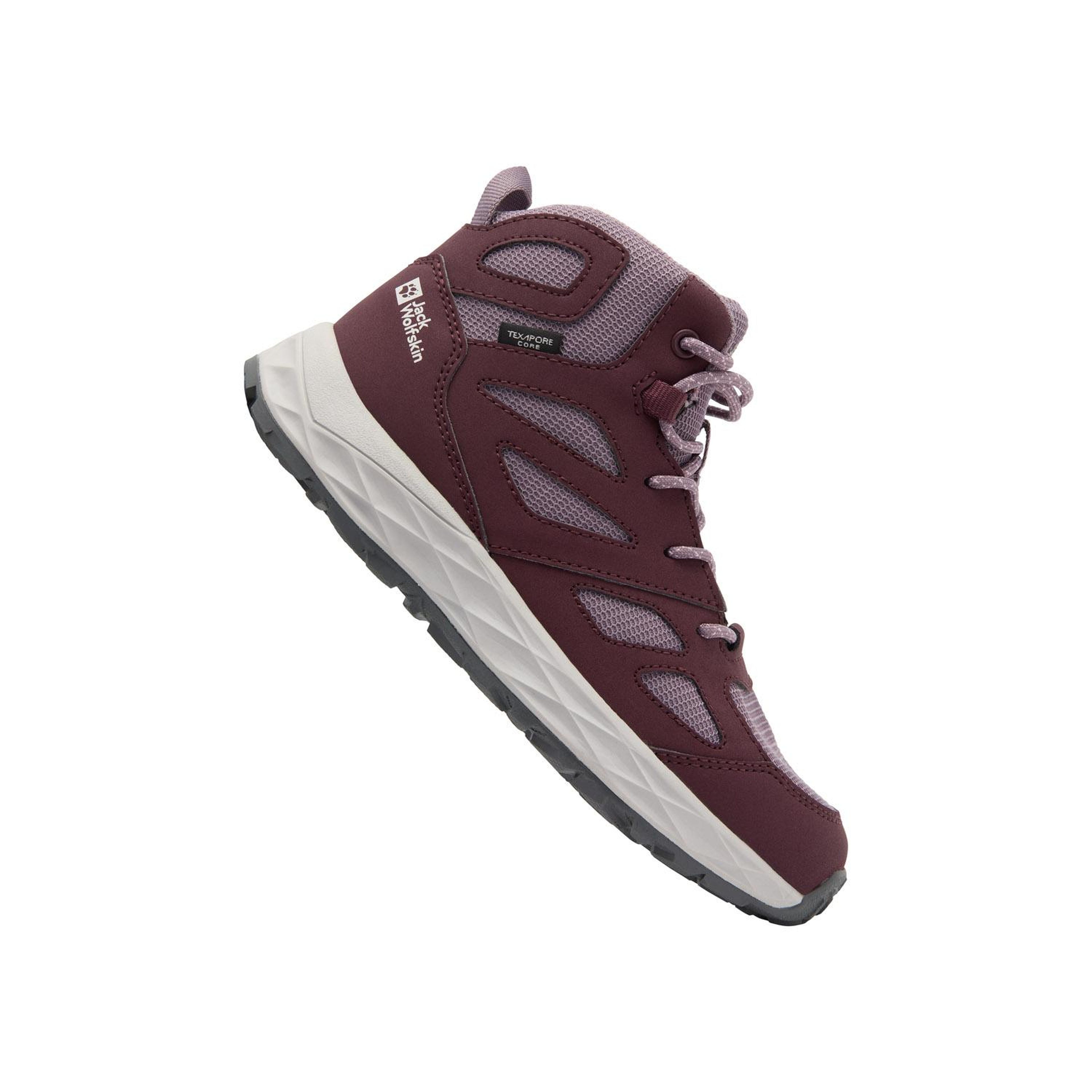 Jack Wolfskin Woodland 2 Texapore Mid K Unisex Çocuk Mor Bot