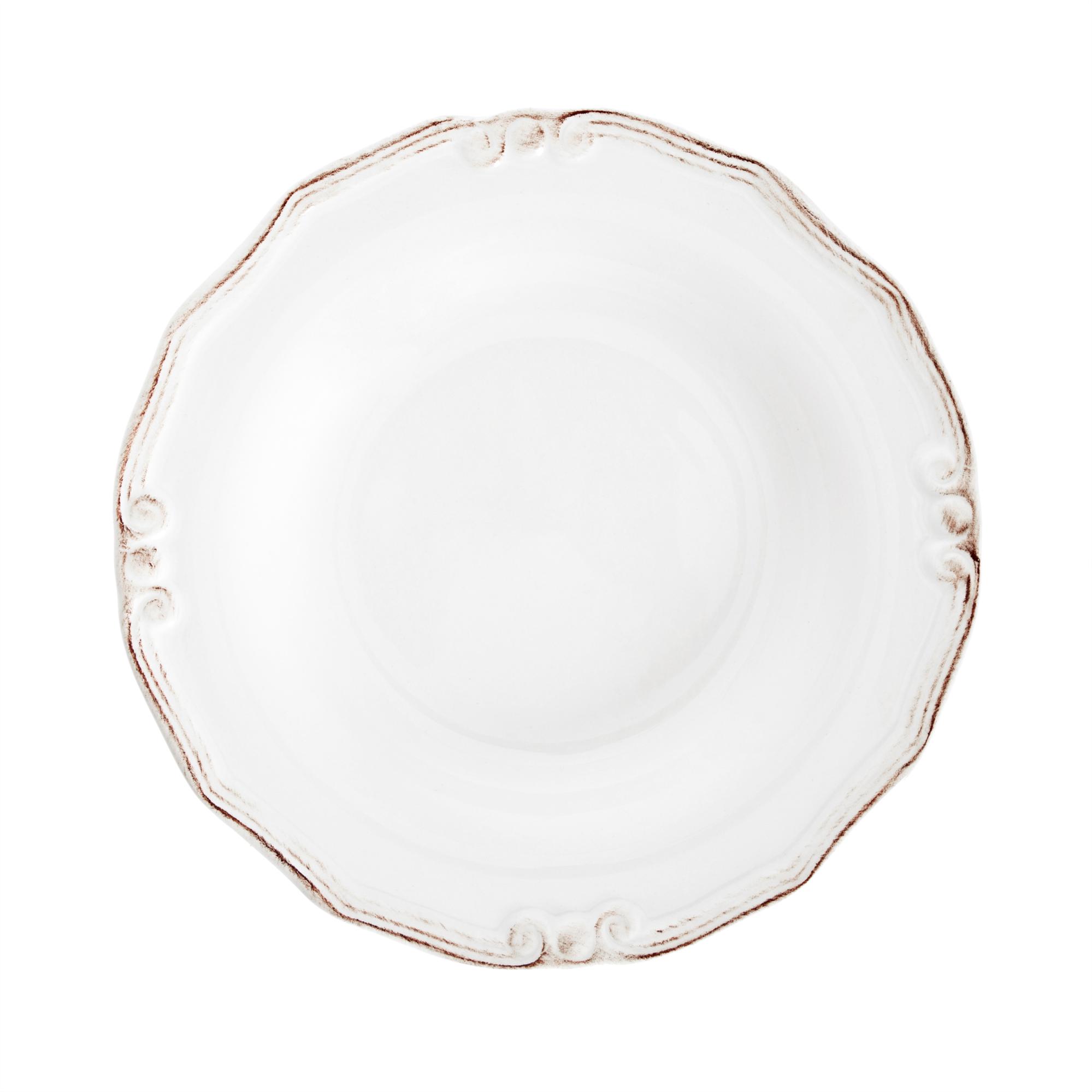 EKRU 6 LI ÇUKUR YEMEK TABAĞI SETİ 22CM