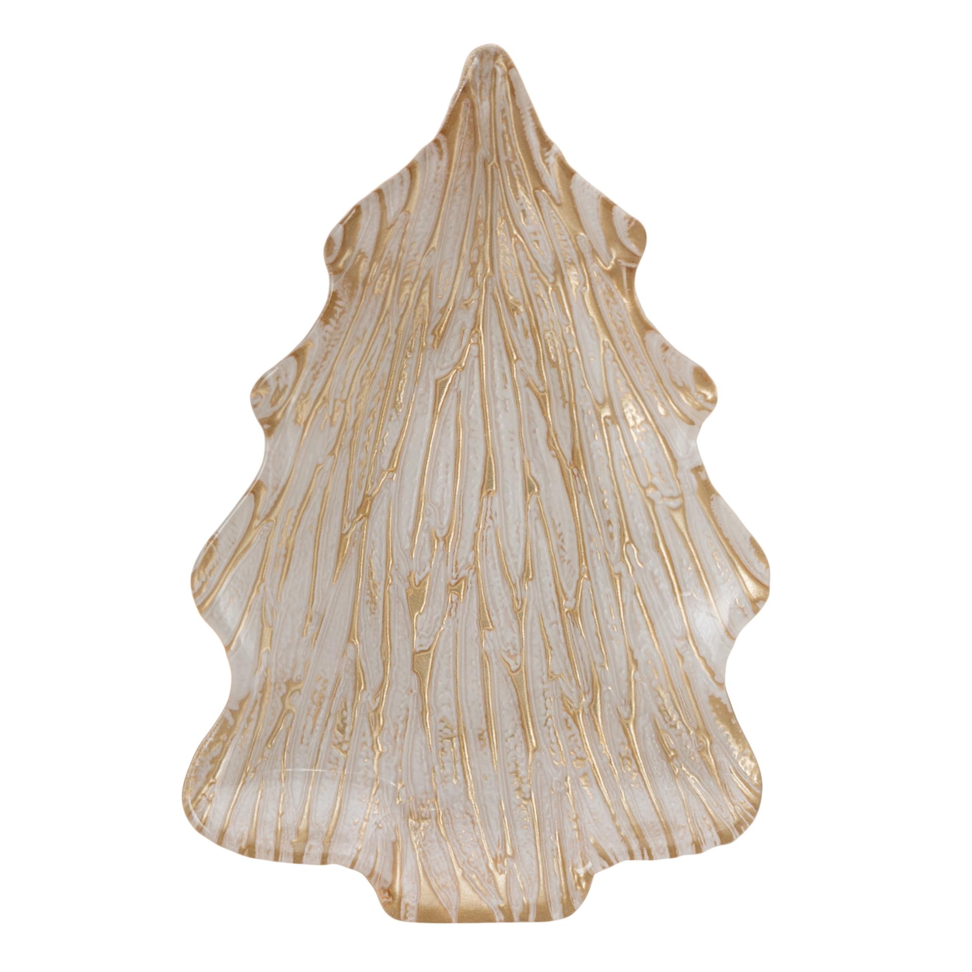 GOLD  NEW YEAR DEKORATİF KASE  21 CM