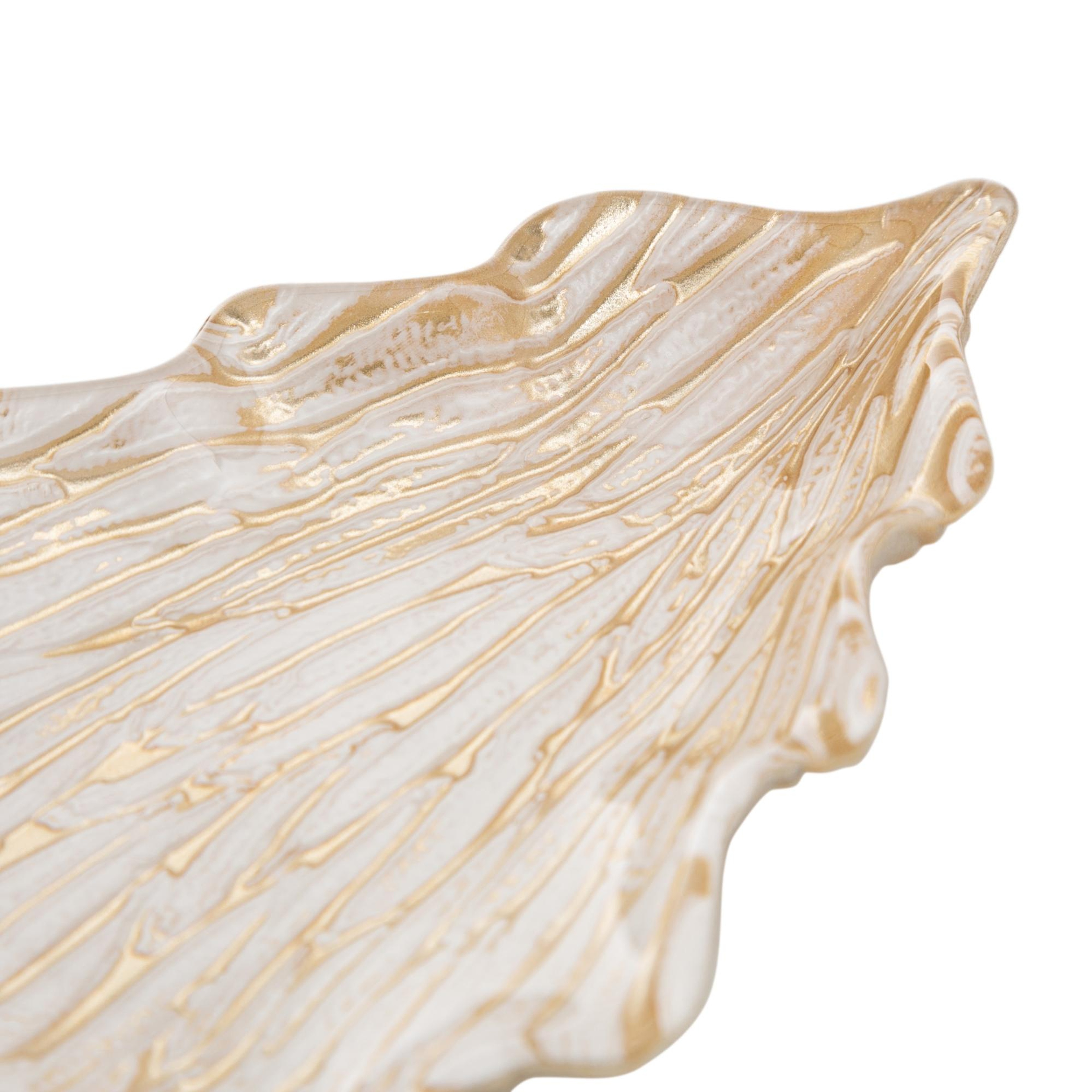 GOLD  NEW YEAR DEKORATİF KASE  21 CM