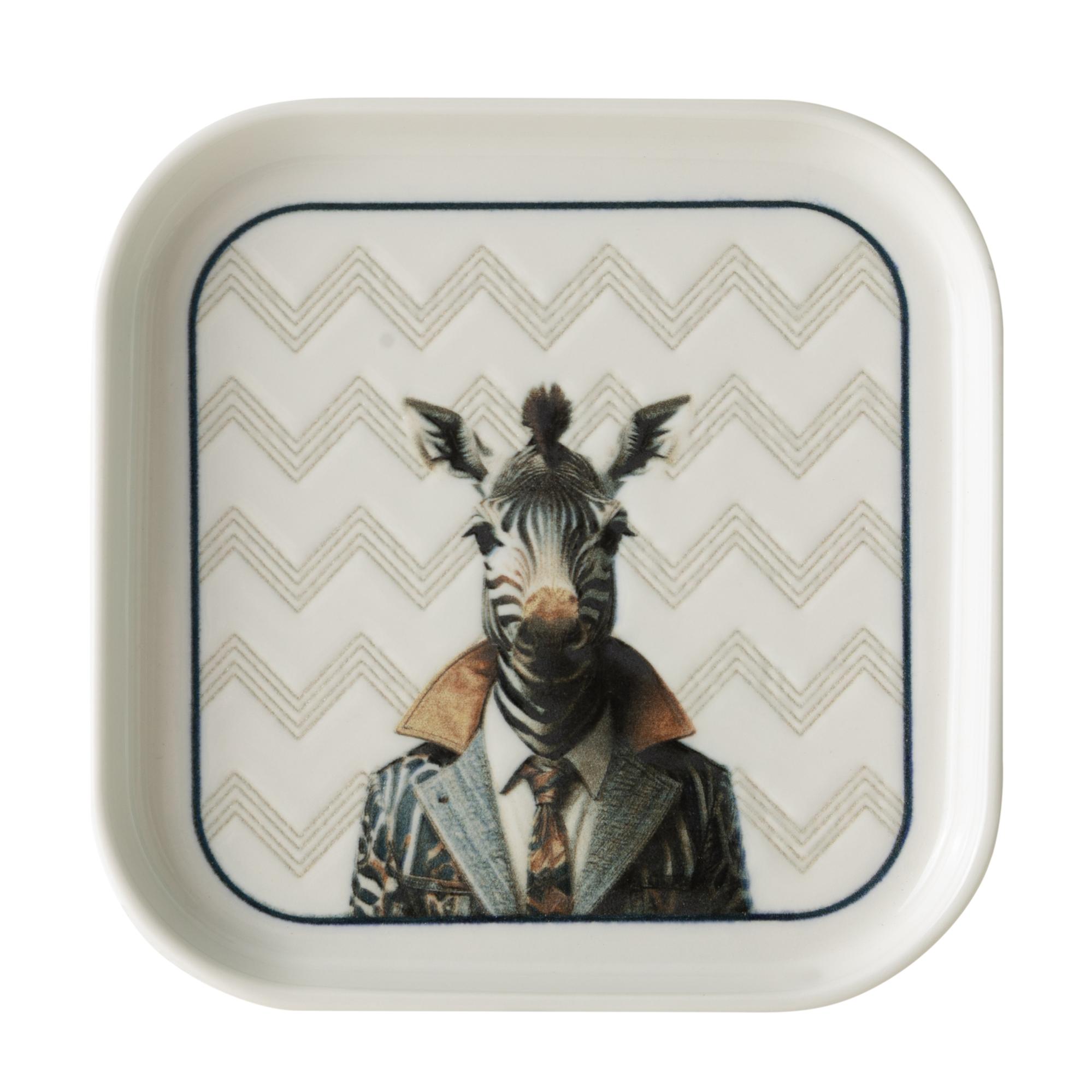 ICONIC KARE TABAK 17CM-ZEBRA