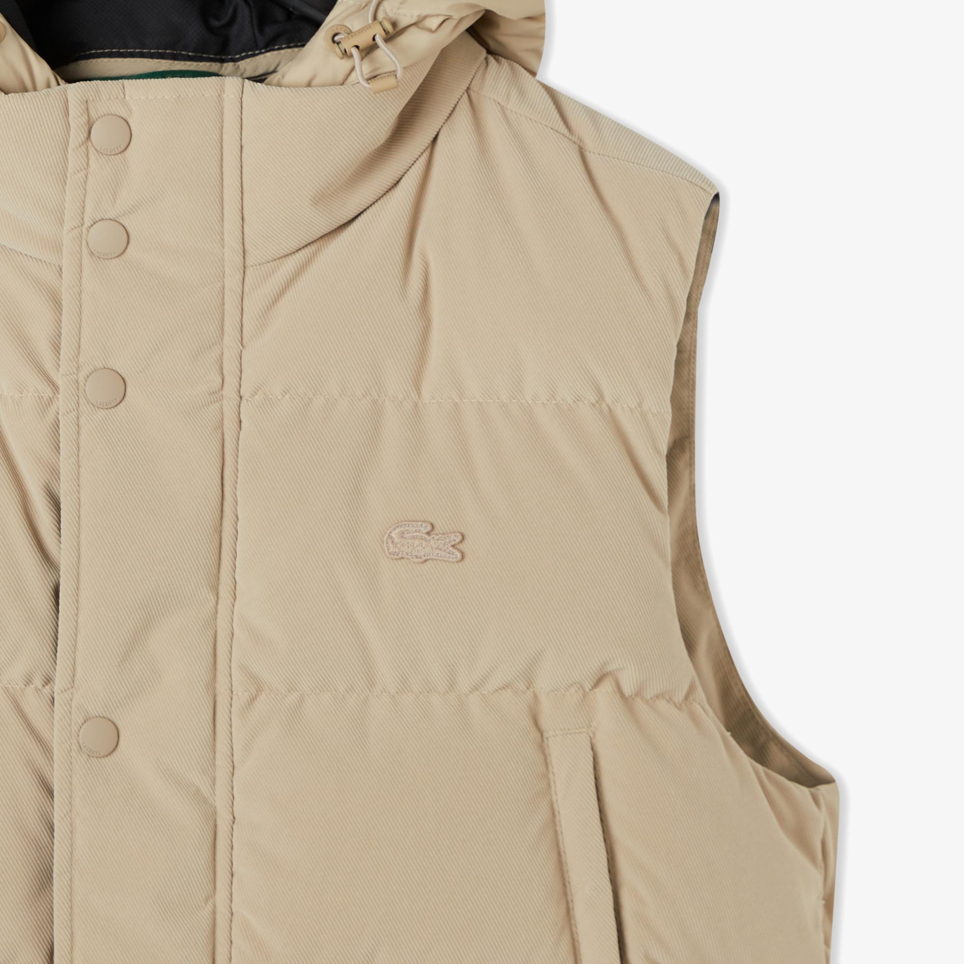 Lacoste Erkek Kapüşonlu Açık Kahverengi Yelek