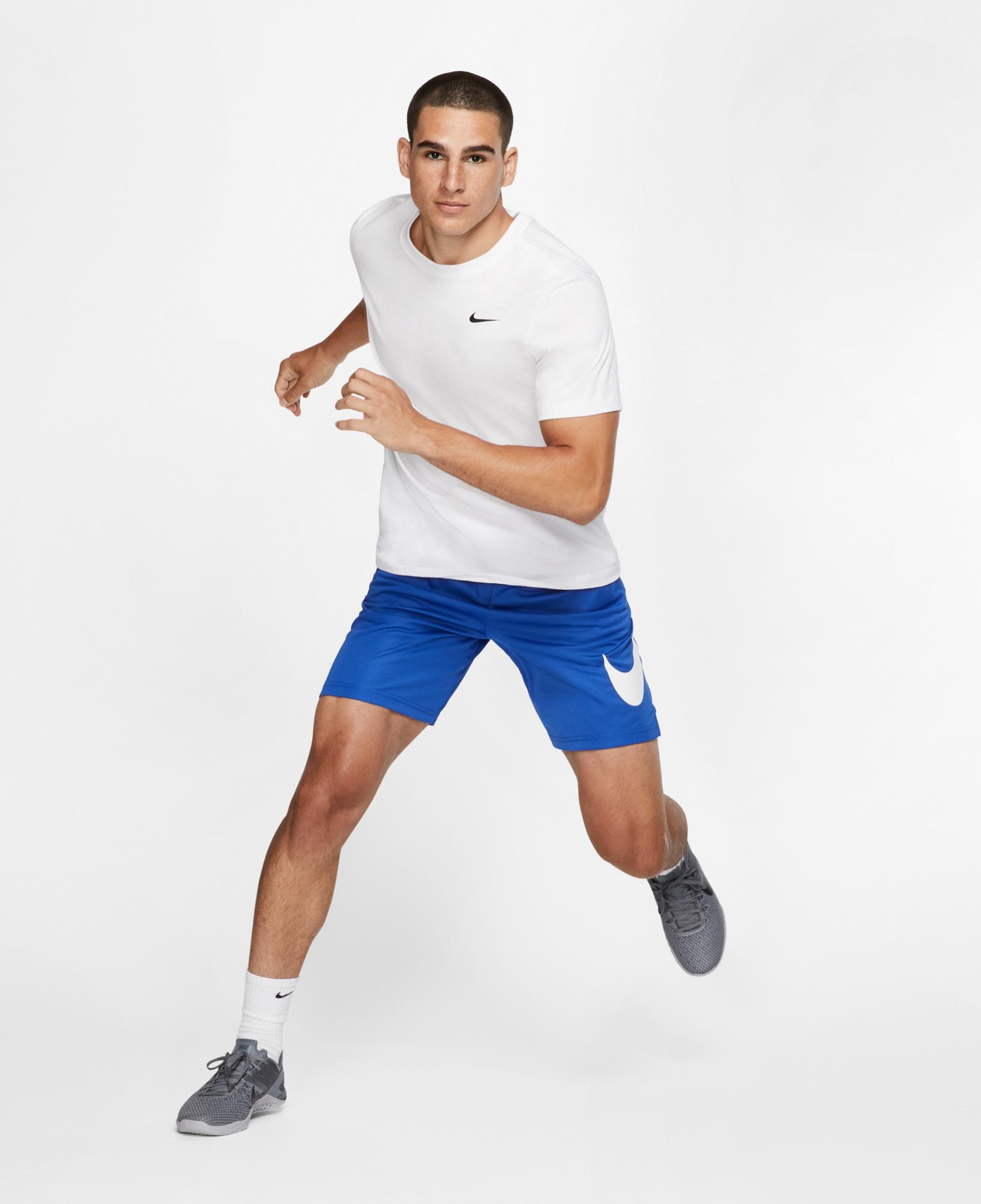 Nike Dri-Fit Crew Solid Erkek Beyaz T-Shirt